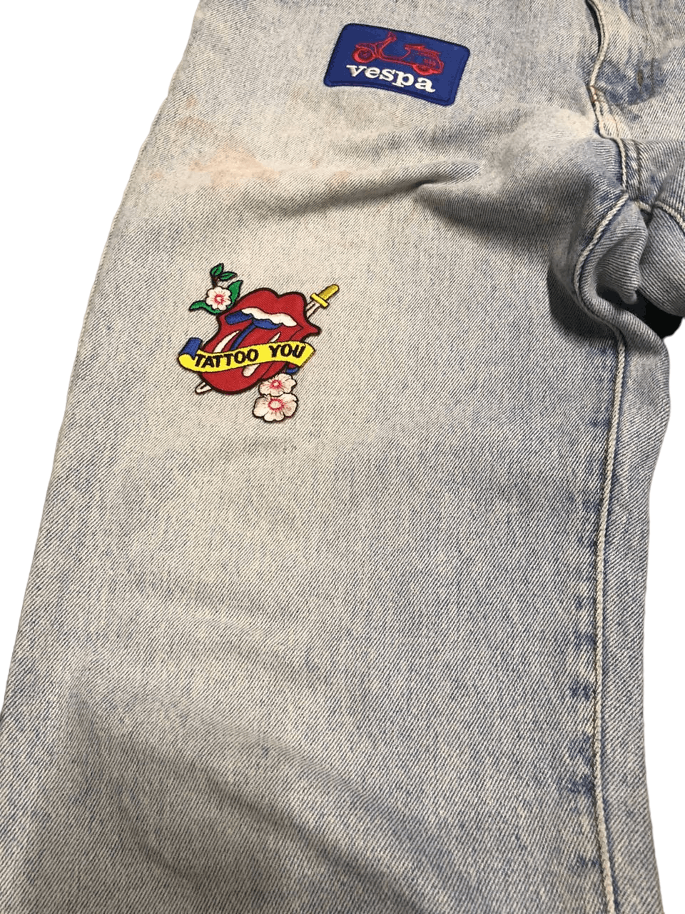 Japanese Brand Leyton House Denim Pants With Patch Nice Design Size US 29 - 5 Thumbnail