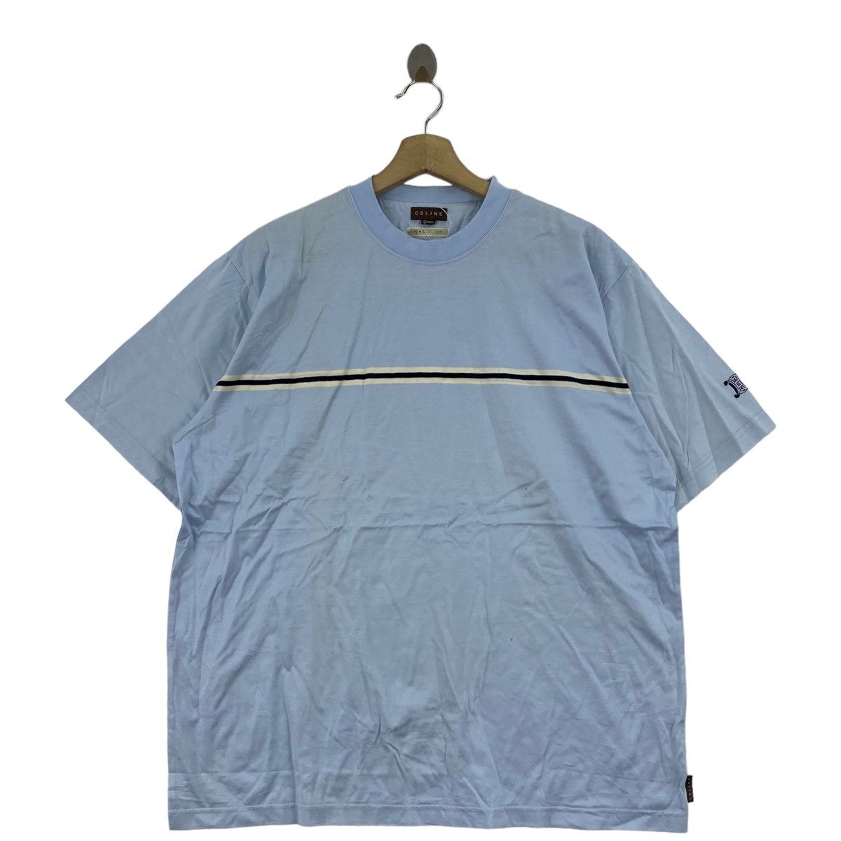 Vintage CELINE NWT French Designer Oversize Blue Short