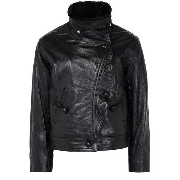 Isabel Marant ISABEL MARANT Briyana Black Leather Jacket New & Authentic ( Size M / US 6-8 / IT 42-44 - 1 Thumbnail