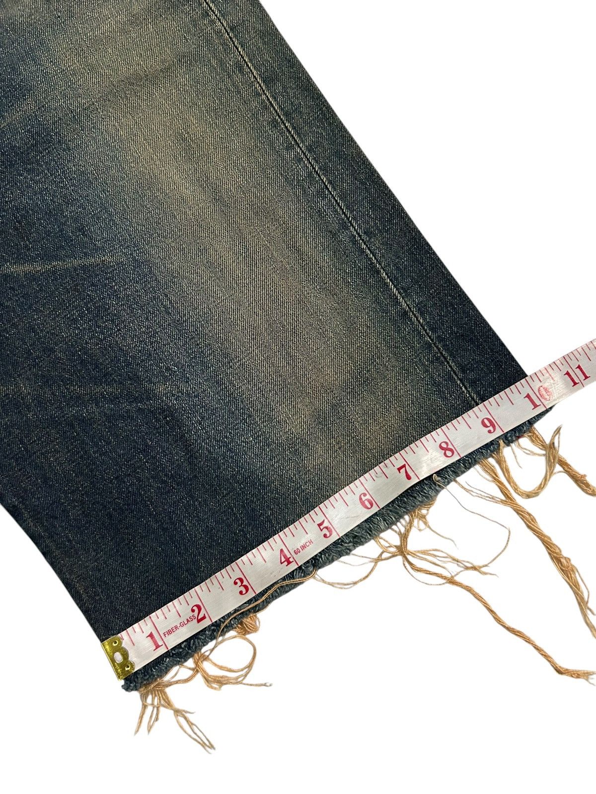 Japanese Brand × Kapital × Vintage Edwin Selvedge Rusty Distressed Short Denim jeans Size US 33 - 15 Thumbnail