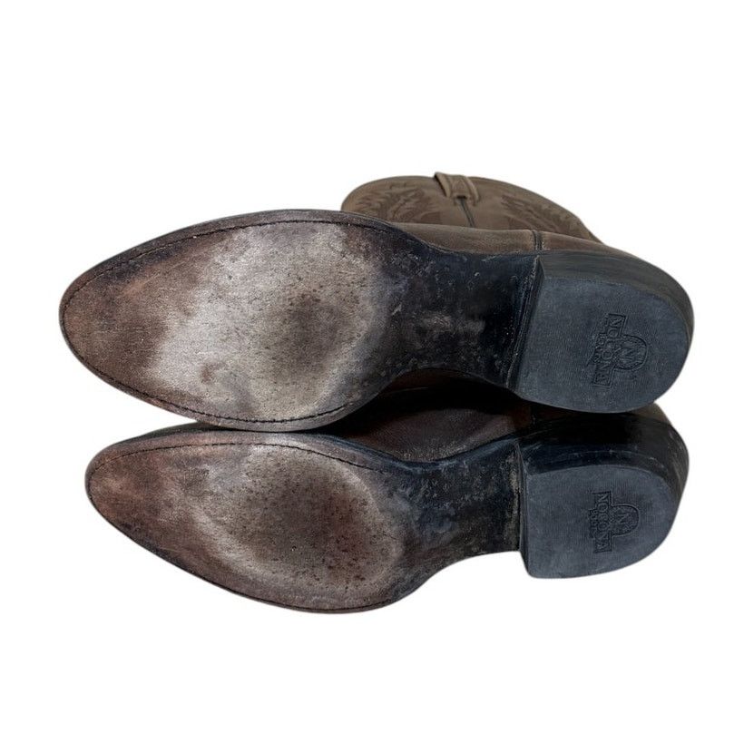 Nocona Boots Nocona Boots Men 9D Brown Leather Cowboy Western Festival Size US 9 / EU 42 - 6 Thumbnail