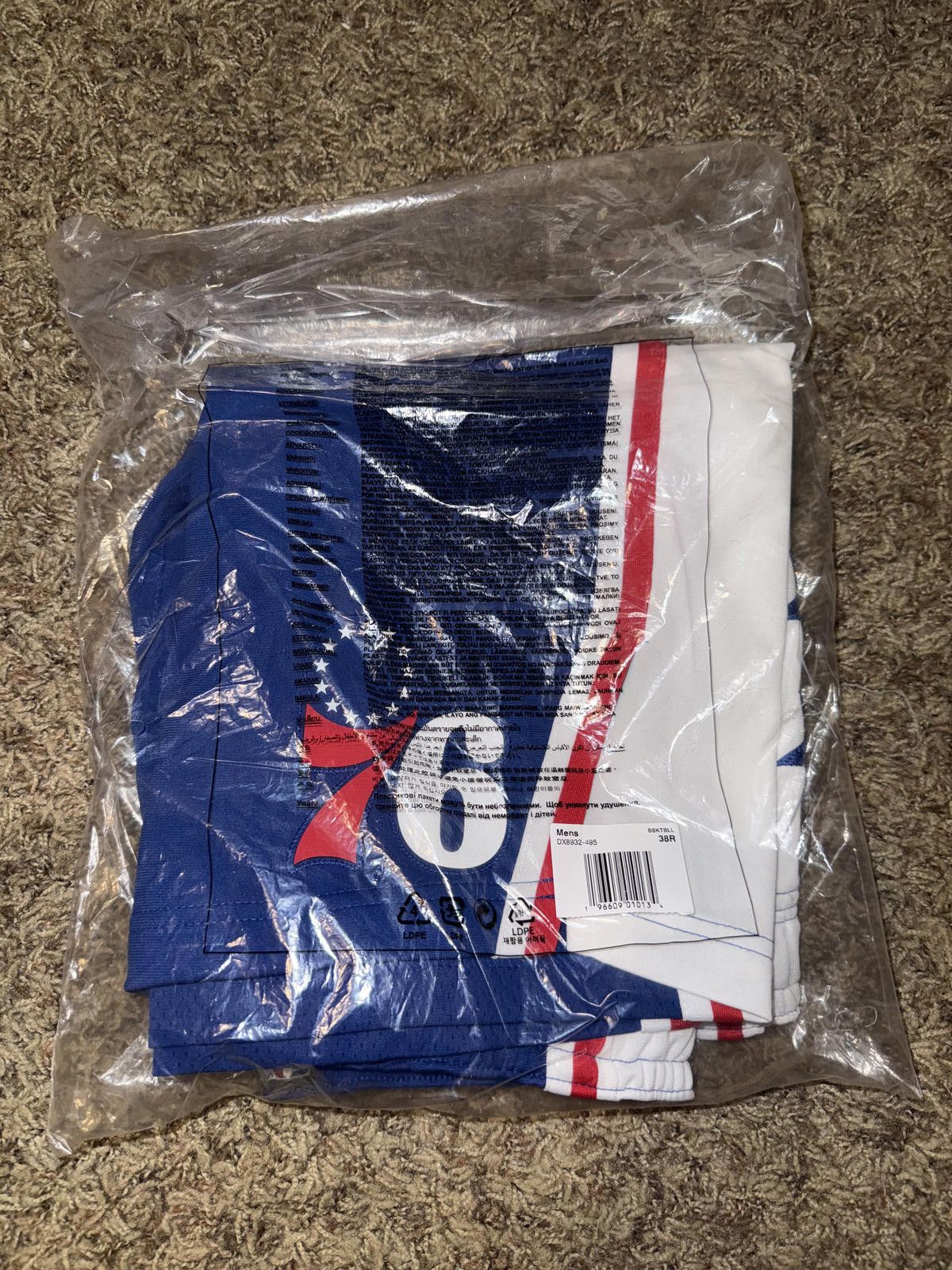 Nike Nike Men's NBA Philadelphia 76ers Dri-Fit ADV Team Issued Shorts Size US 36 / EU 52 - 10 Thumbnail