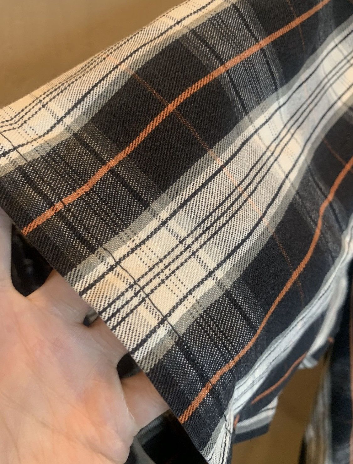 Ben Davis *RARE* Vintage Ben Davis Seersucker USA Made Zip Plaid Shirt Size US XXL / EU 58 / 5 - 5 Thumbnail