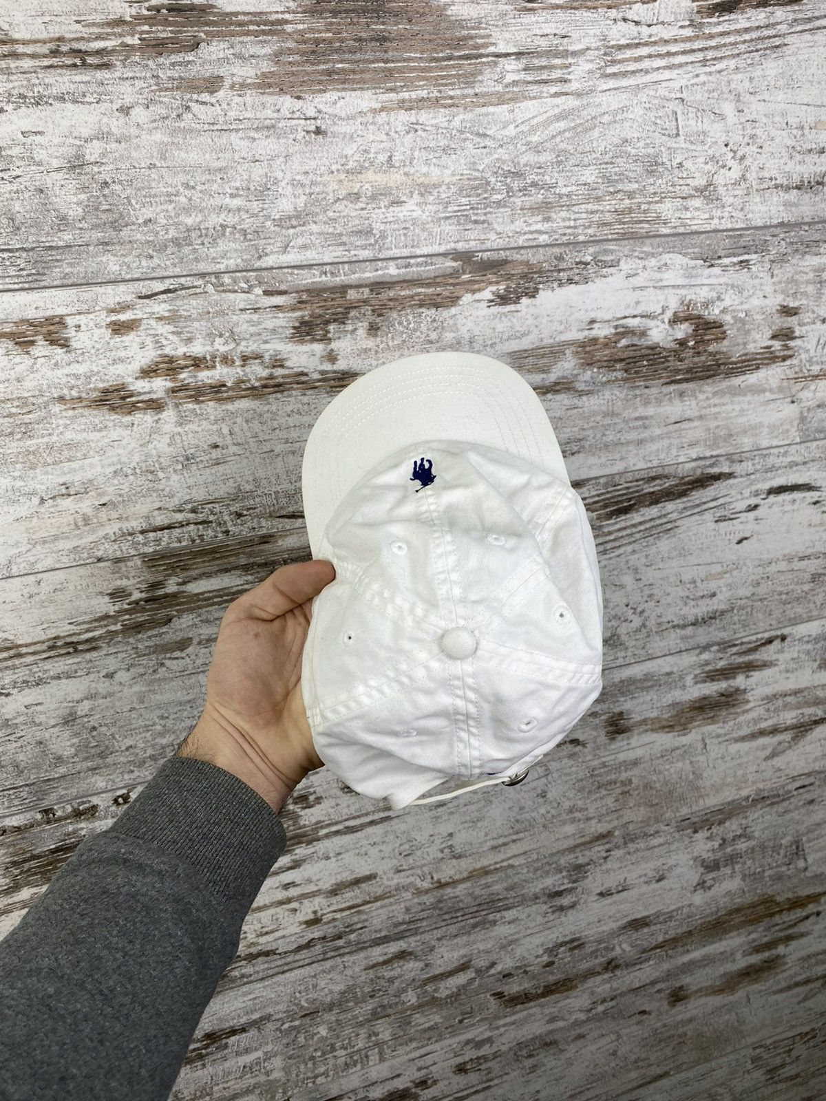 Polo Ralph Lauren × Vintage Mens Vintage Polo Ralph Lauren White Cap hats logo y2k rare Size ONE SIZE - 6 Thumbnail