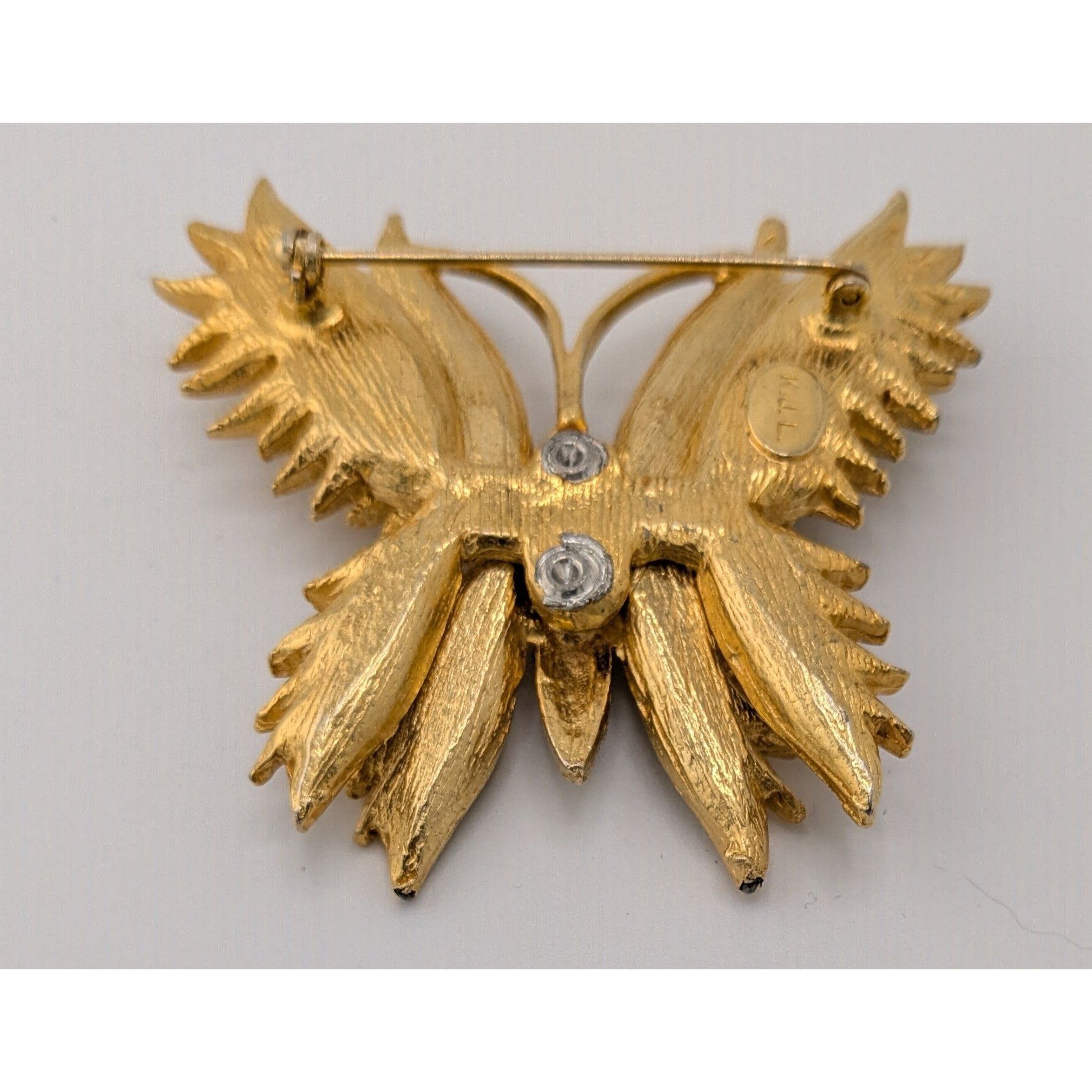 Other Vintage Kenneth J Lane Fairycore Glam HTF Large Butterfly Br Size ONE SIZE - 8 Thumbnail