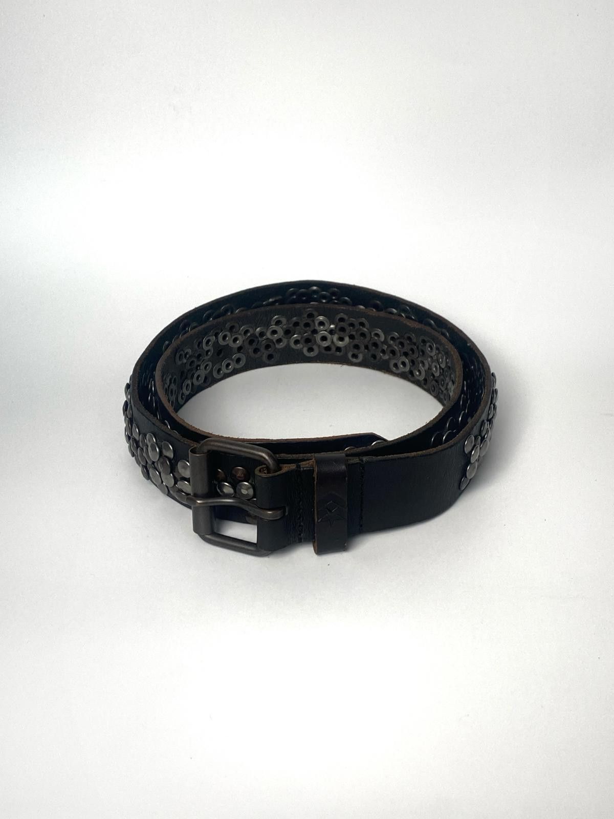 Freeman T. Porter Freeman T Porter Vtg Style Studded Genuine Leather Belt OS Size ONE SIZE - 4 Thumbnail