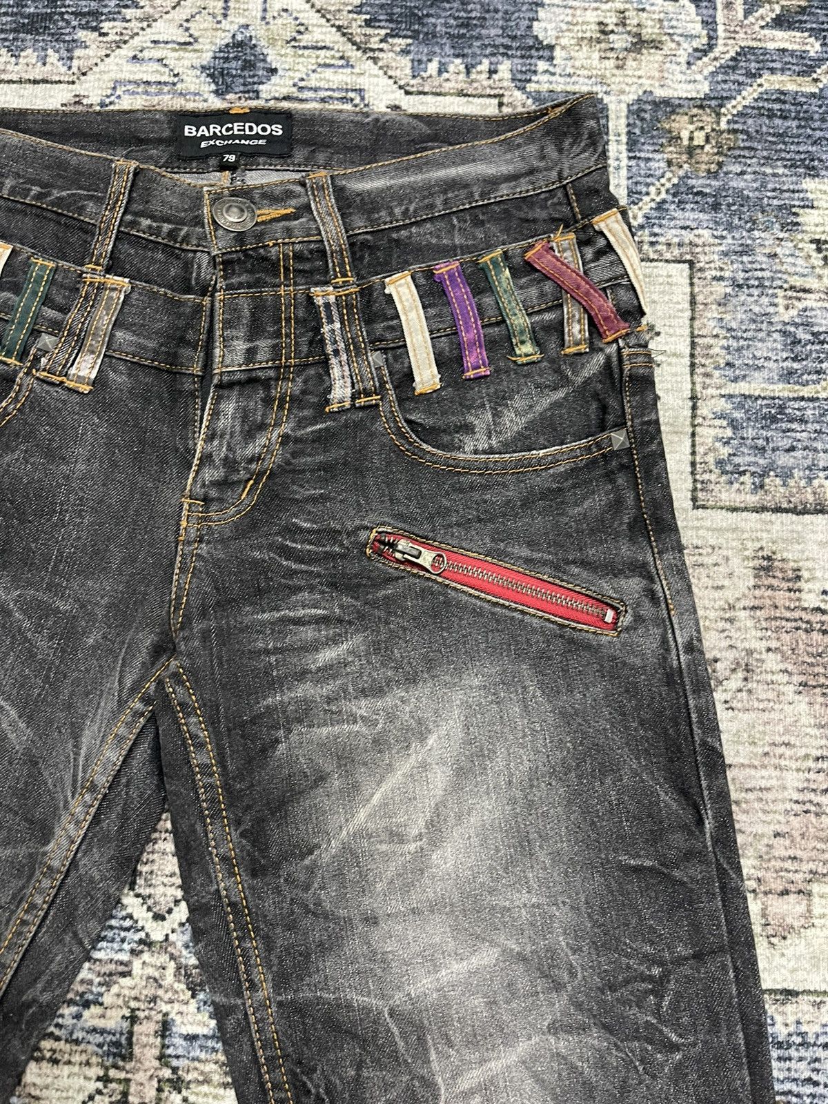 If Six Was Nine × Vintage Vintage BARCEDOS Exchange 3/4 Cropped Acid Wash Denim Pants Size US 32 / EU 48 - 9 Thumbnail