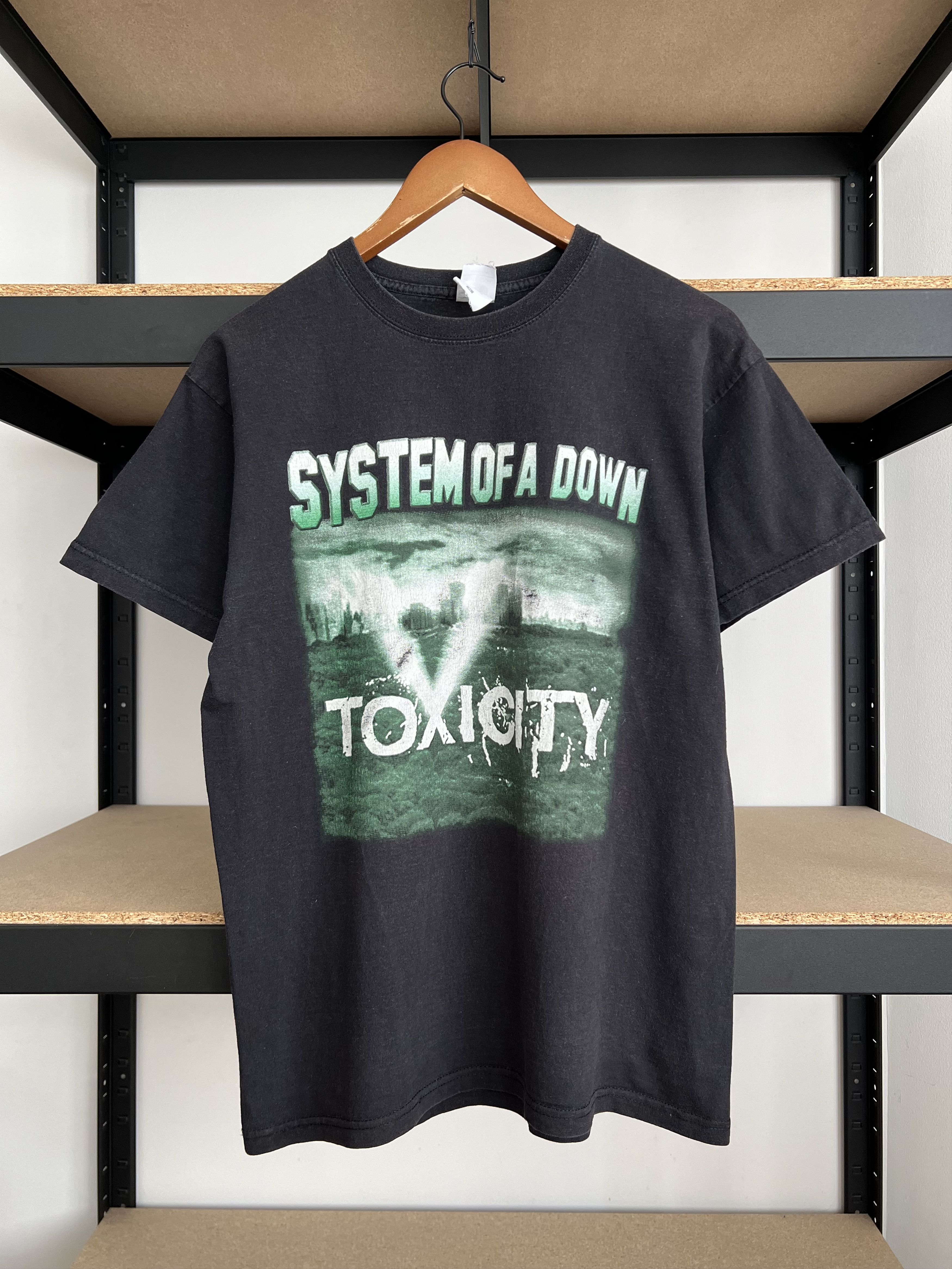 レア00s SYSTEM OF A DOWN TOXICITY Tシャツ SYSTEM OF A DOWN Toxicity T-shirt Heavy Metal Men's 100