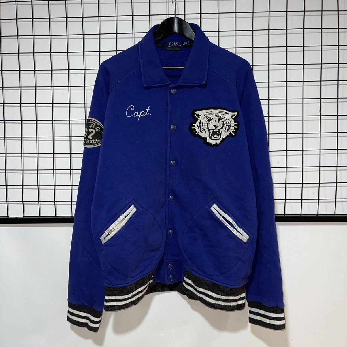 Polo Ralph Lauren × Vintage Polo Ralph Lauren New York Capt Tiger Varsity Size US XL / EU 56 / 4 - 1 Thumbnail