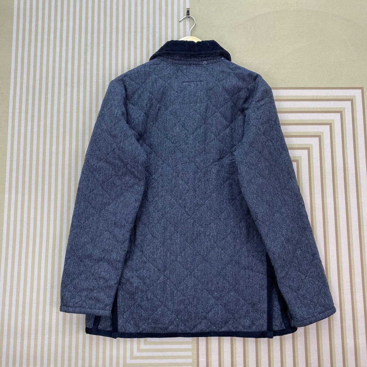 Lavenham 🫶 Lavenham wool quilted jacket herringbone pattern corduroy Size US S / EU 44-46 / 1 - 2 Thumbnail