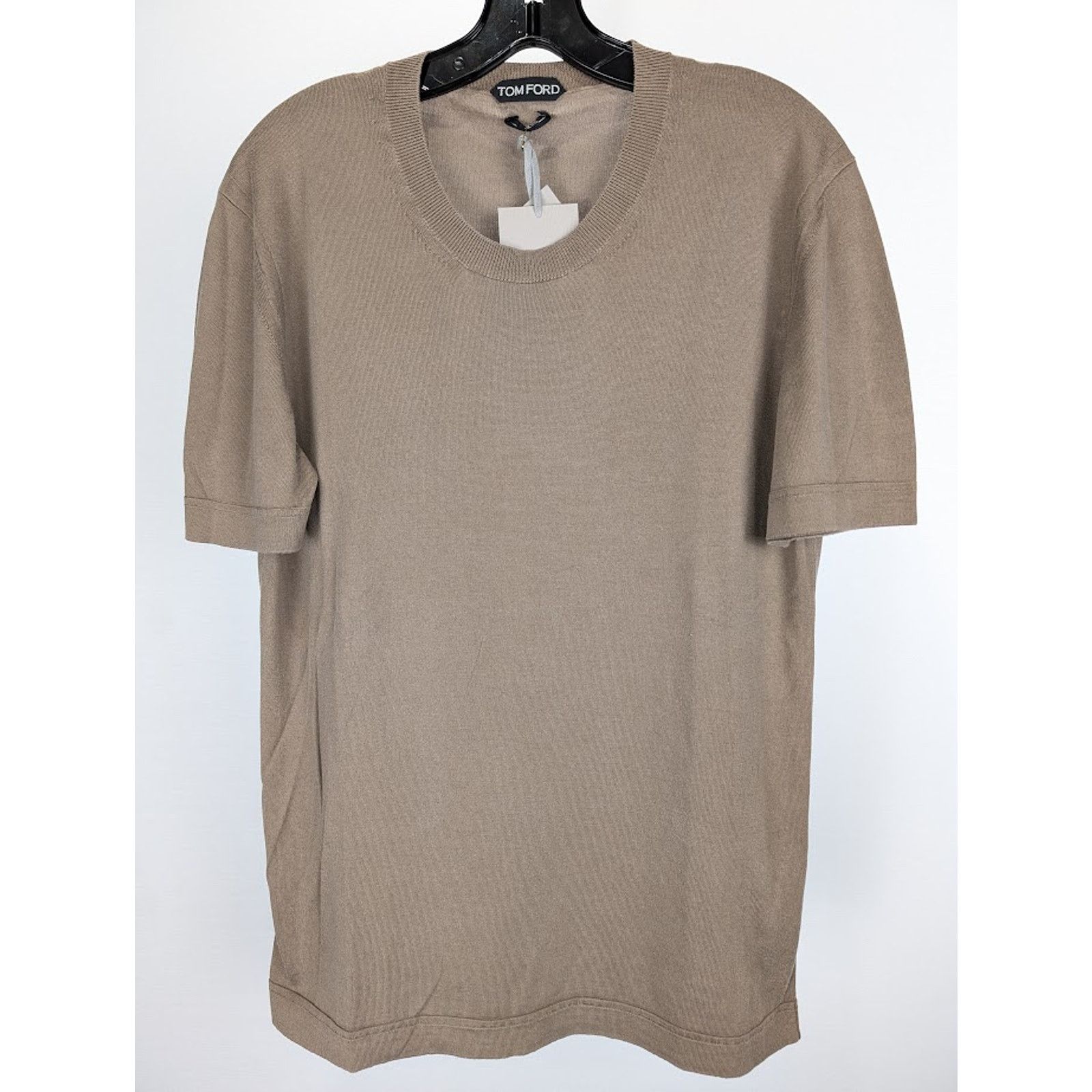 Tom Ford o1rshd1 Short Sleeve T-Shirt in Camel Size US L / EU 52-54 / 3 - 2 Thumbnail