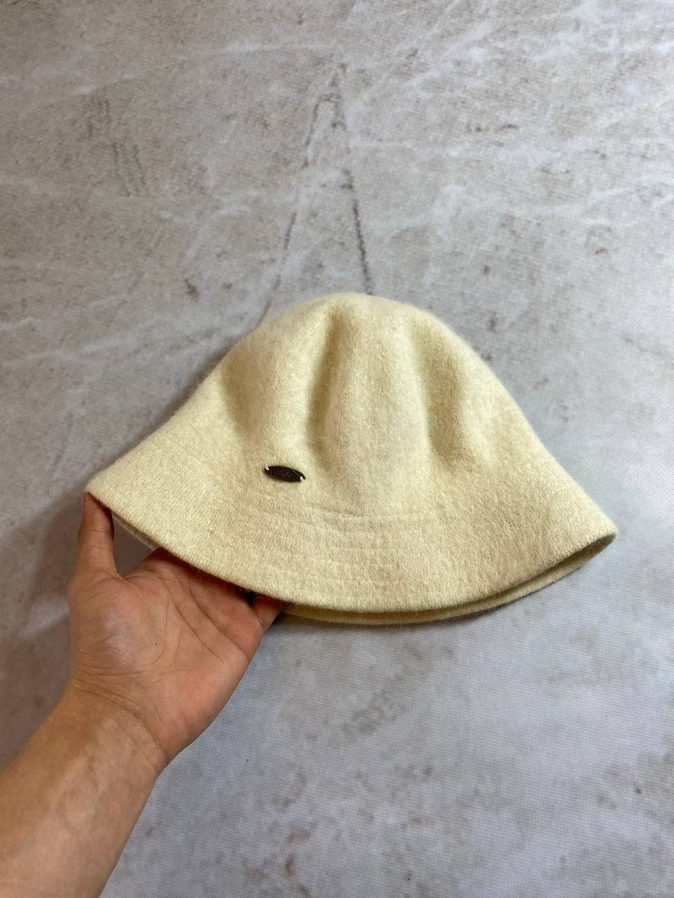 Kangol Vintage 90s KANGOL ANGORA Fluffy Fur Casual White Bucket Hat Size ONE SIZE - 2 Thumbnail