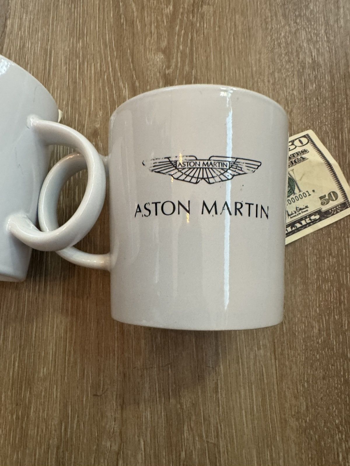 Lamborghini VINTAGE ASTON MARTIN LOGO COFFEE MUG SET (2 MUGS, USED) Size ONE SIZE - 9 Thumbnail