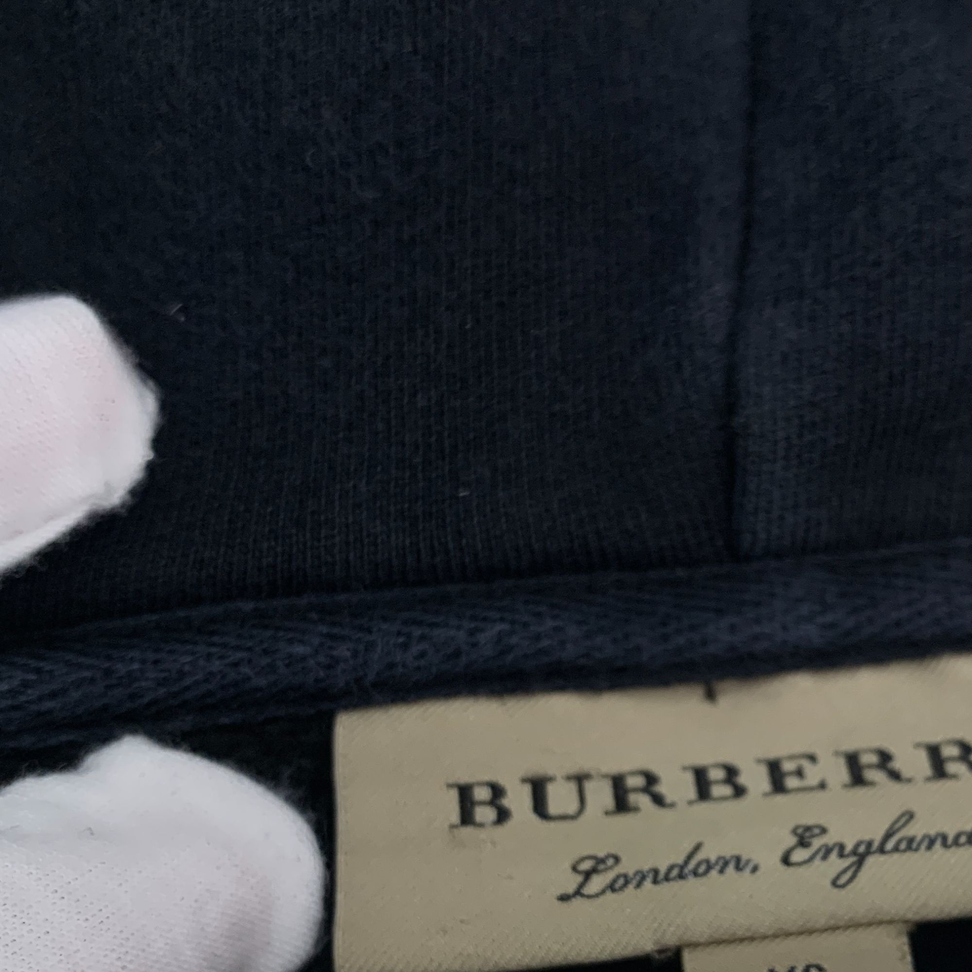Burberry Burberry Black Cotton Embroidered Logo Hoodie XS Size XS / US 0-2 / IT 36-38 - 4 Thumbnail