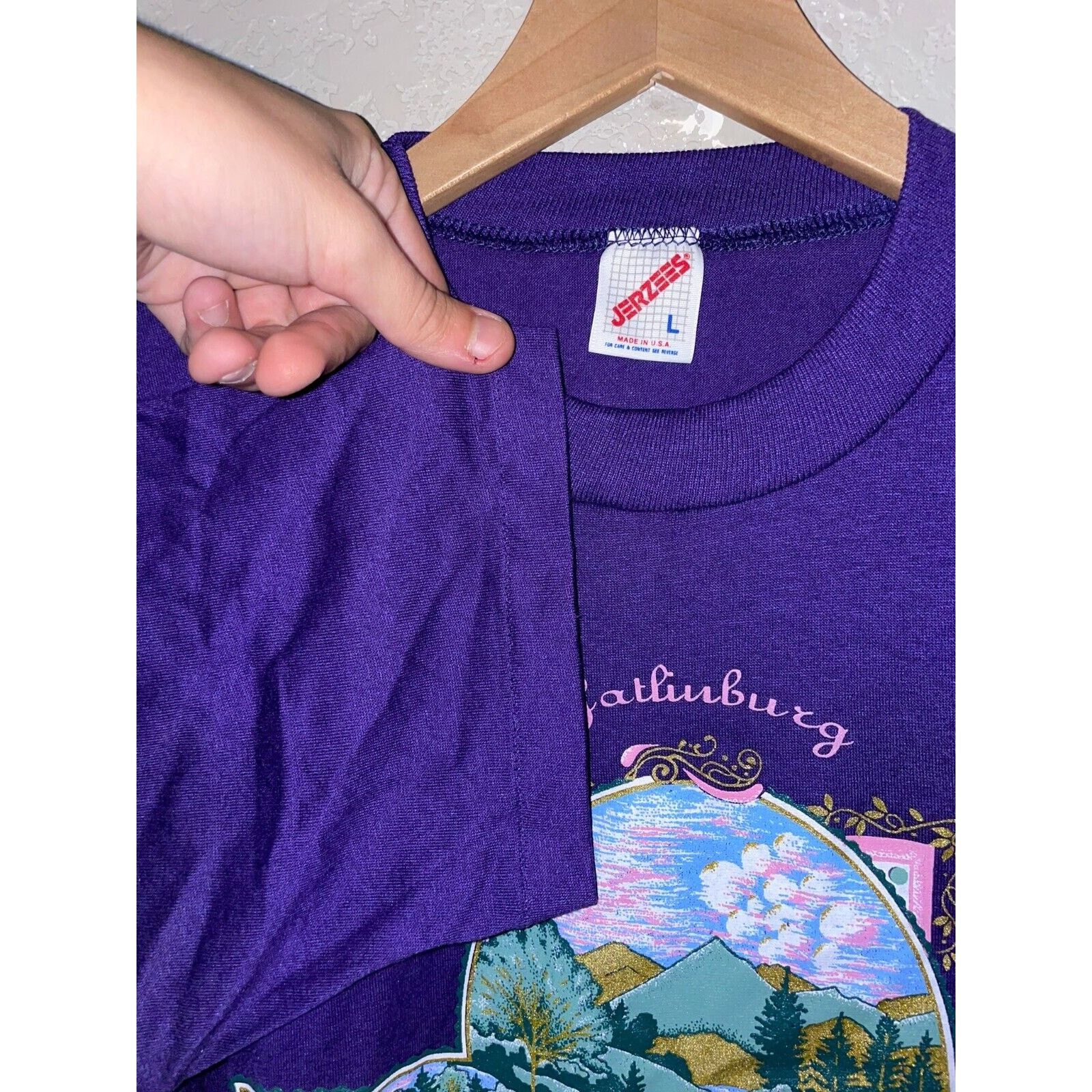 Jerzees Vintage Gatlinburg Tennessee Shirt Graphic Tee 90s VTG Large Size US L / EU 52-54 / 3 - 7 Thumbnail