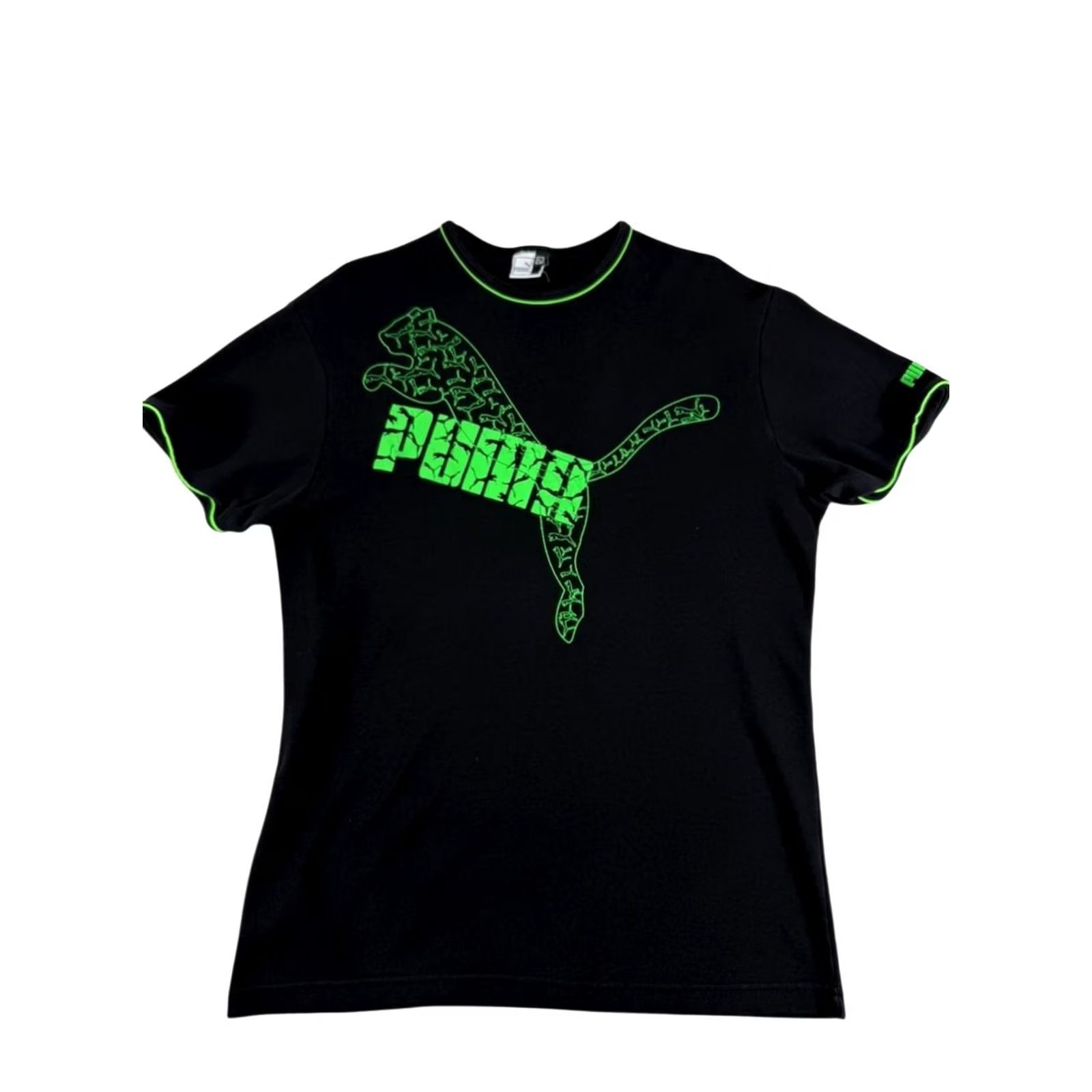 Puma Puma Women’s Black Graphic T-Shirt XL Cotton Crew Neck Size XL / US 12-14 / IT 48-50 - 2 Thumbnail