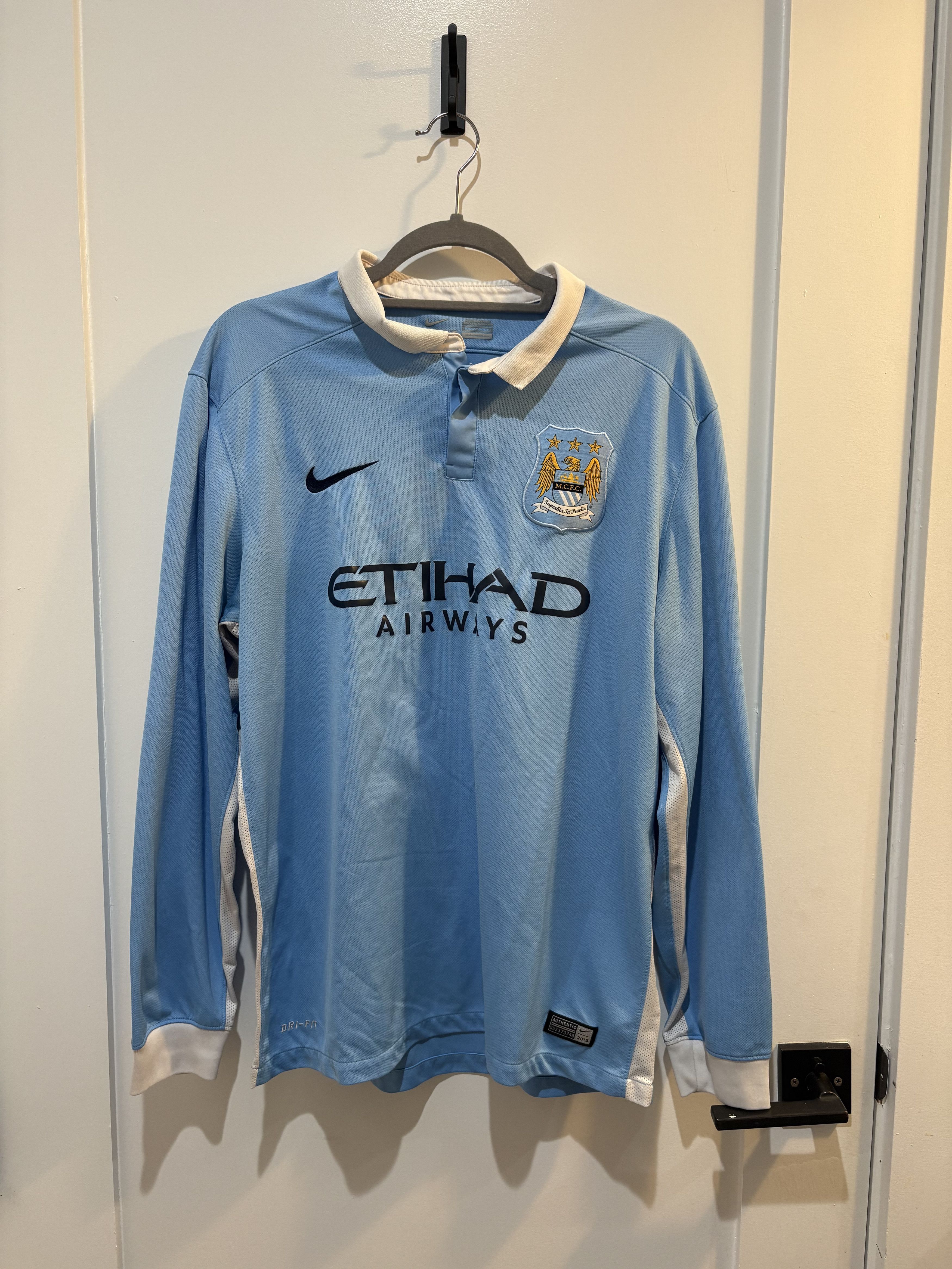 Manchester City 2015-16 Long Sleeve Jersey