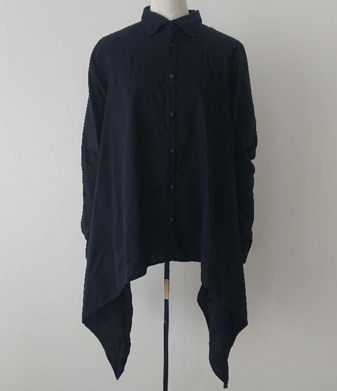 image of Kapital Vintage Deformed Button Up in Black, Men's (Size Small)