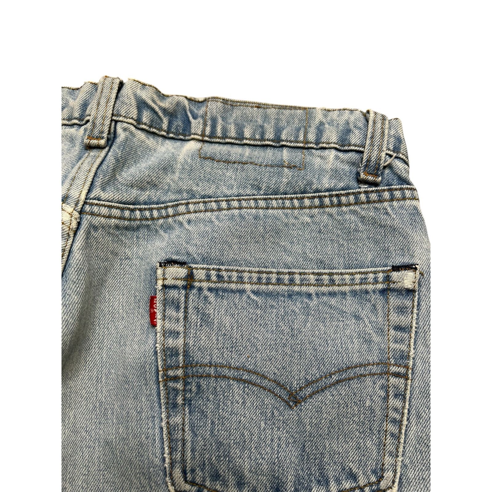 Levi's Vintage 80s Levis 501 Jeans Mens 32x30 Blue Denim distress Size US 32 / EU 48 - 11 Thumbnail