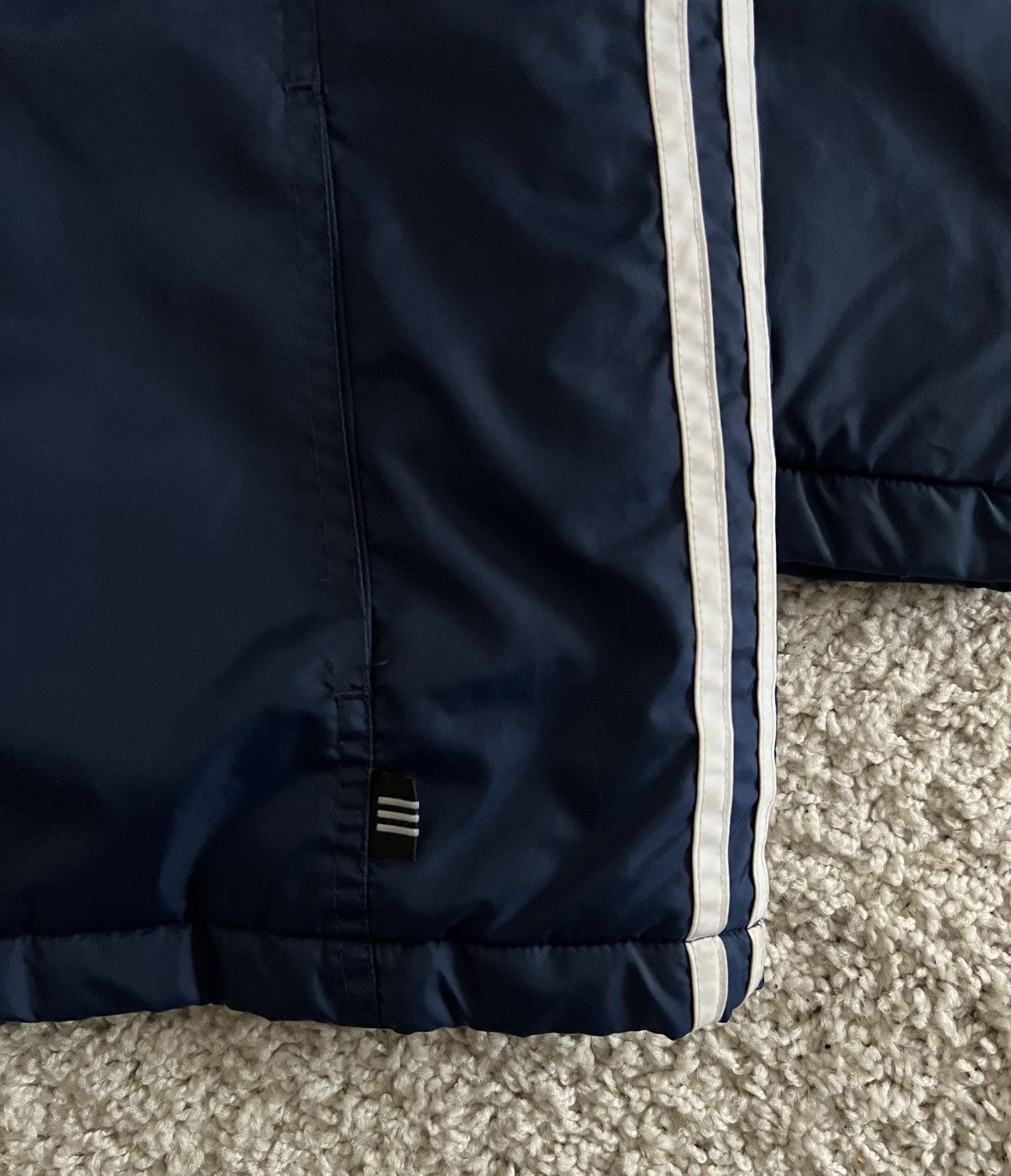 Adidas × Vintage Adidas Vintage Puffer Jacket - Blue - XL Girls Size XL / US 12-14 / IT 48-50 - 3 Thumbnail