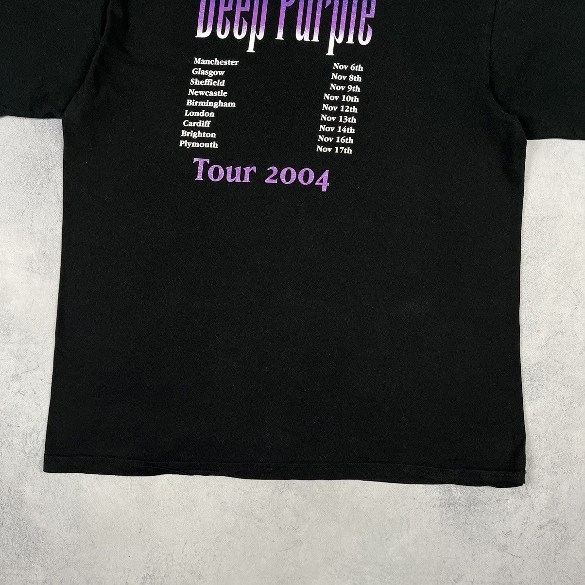 Band Tees Vintage Deep Purple tour rock band tee 2004 Size US L / EU 52-54 / 3 - 16 Thumbnail