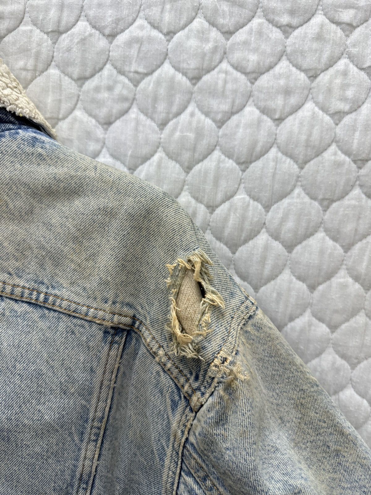 Levi's 🔥🔥💥STEALS VTG LEVIS SHERPA DISTRESSED JACKET Size US M / EU 48-50 / 2 - 16 Thumbnail