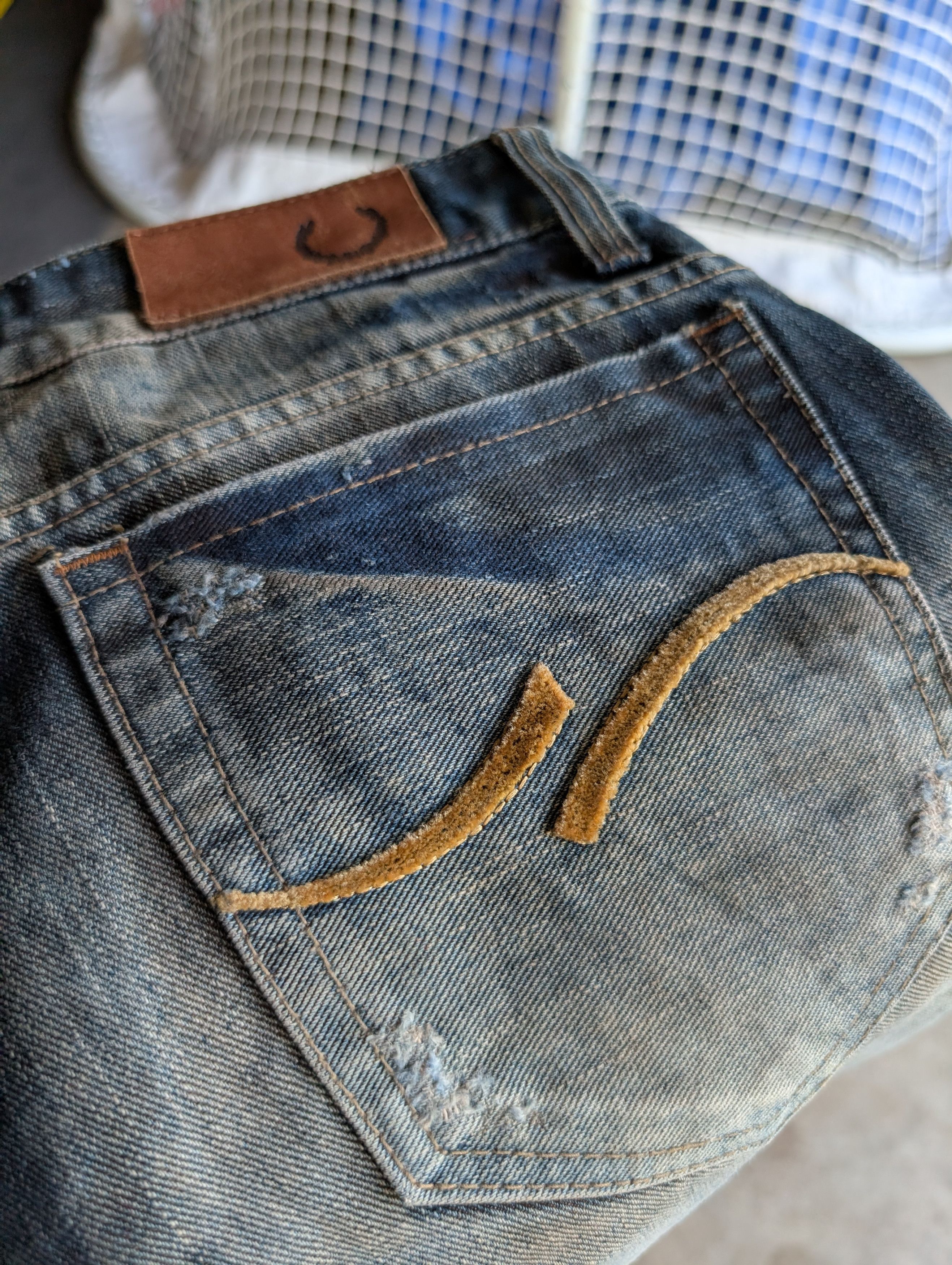 Levi's crazy Y2K mosquito faded bootcut flare archive denim jeans Size US 34 / EU 50 - 7 Thumbnail