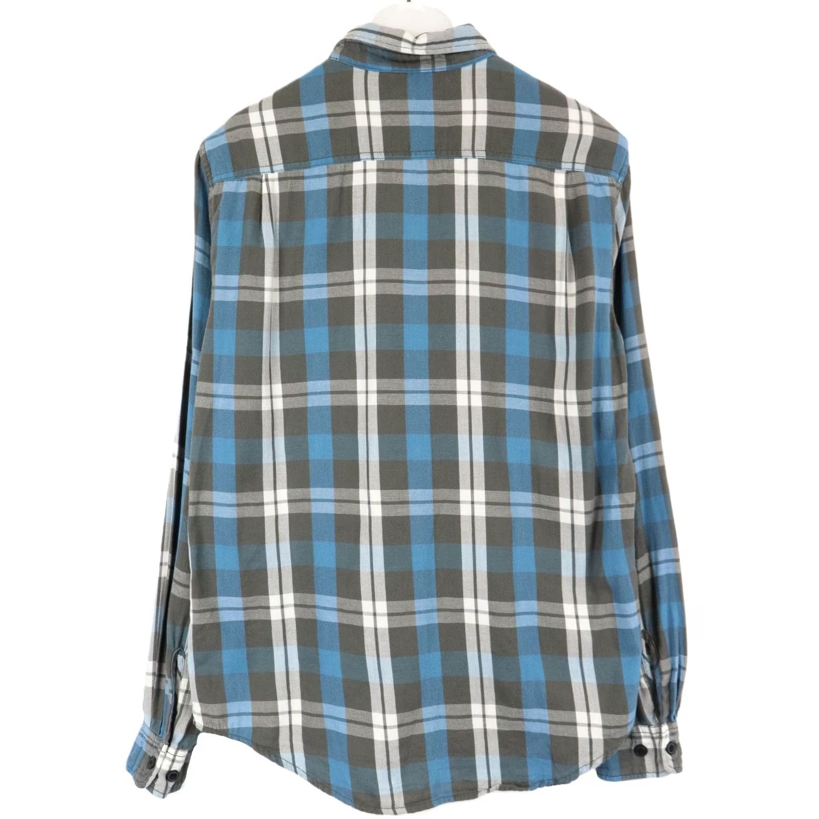 Ralph Lauren Ralph Lauren Denim & Supply Shirt Men's SMALL Plaid Grey And Blue Pocket Flannel Size US S / EU 44-46 / 1 - 2 Thumbnail