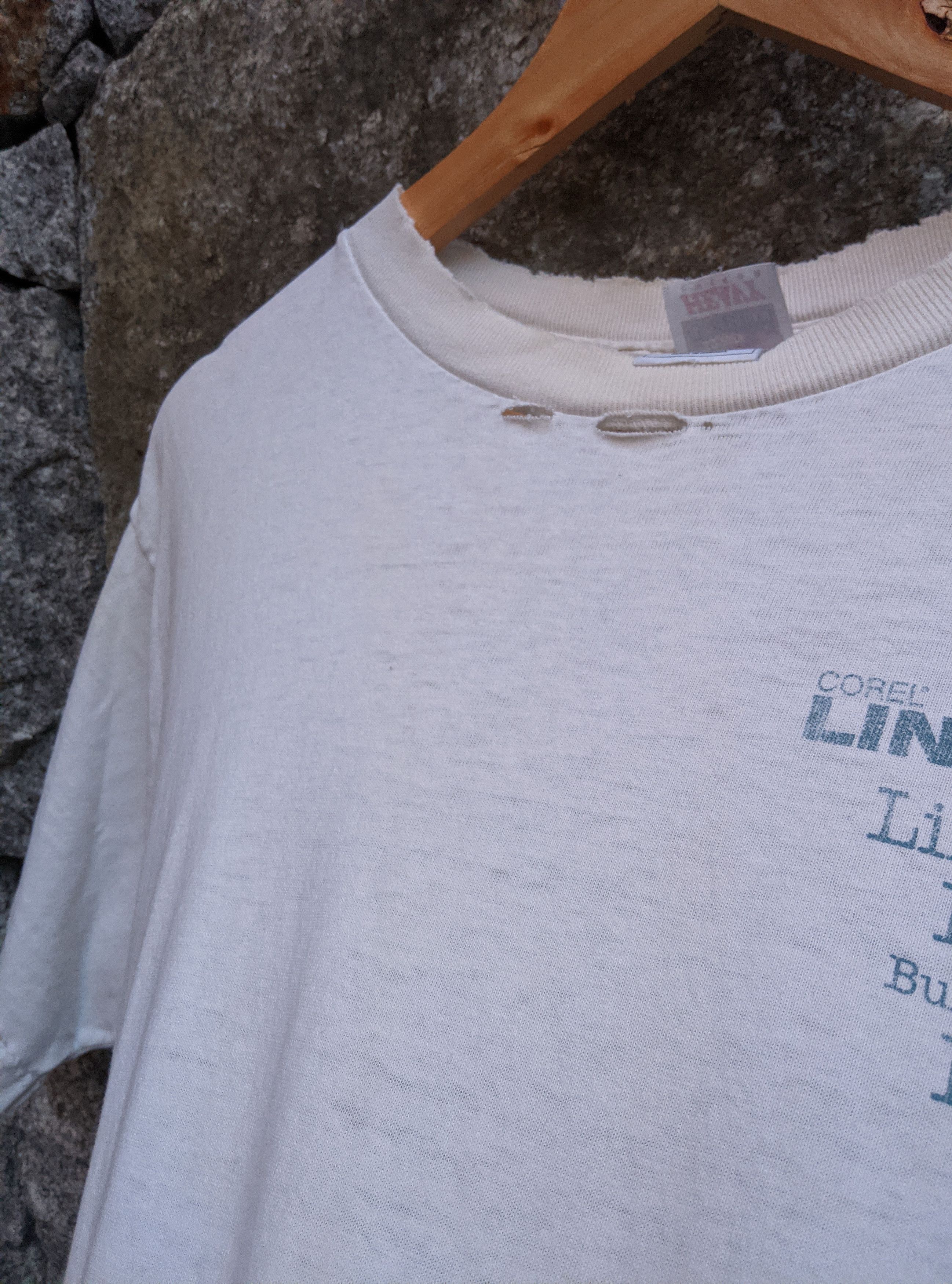 Vintage Vintage 90s thrashed Linux Tux distressed grunge erd Size US L / EU 52-54 / 3 - 7 Thumbnail