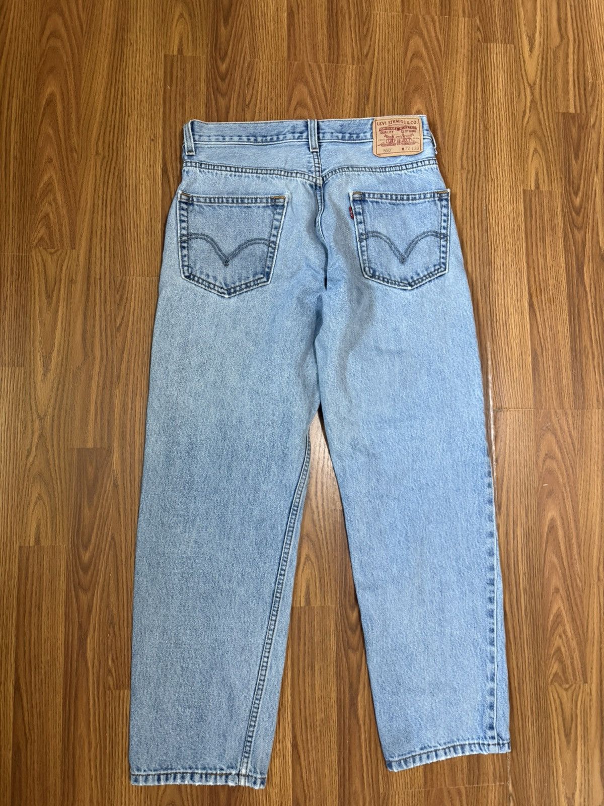 Levi's Levi’s 550 Relaxed Fit Y2K Light Wash Straight Jeans 32x30 Size US 32 / EU 48 - 3 Thumbnail