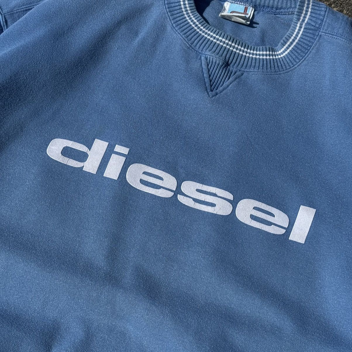 Diesel Vintage Diesel Logo Sweatshirt Boxy y2k baby blue 00s Drain Size US XL / EU 56 / 4 - 5 Thumbnail