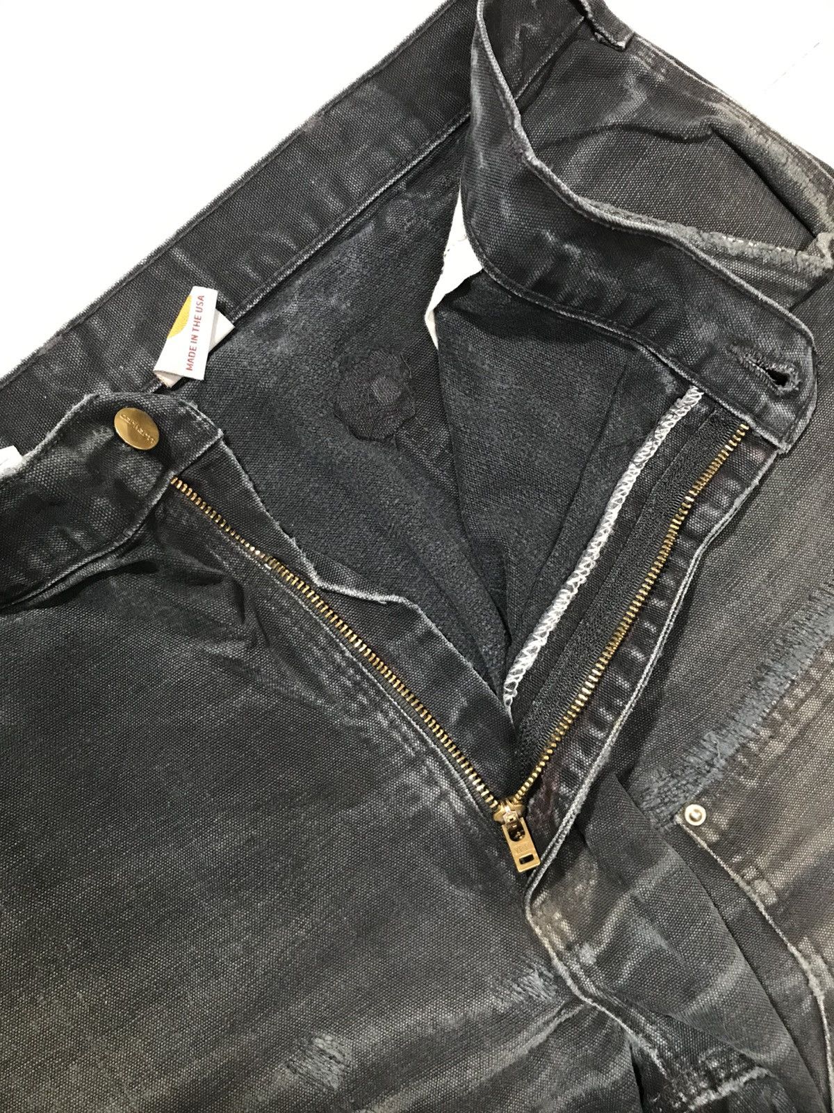Carhartt Vintage carhartt B01 BLK double knee repaired denim Size US 42 / EU 58 - 7 Thumbnail