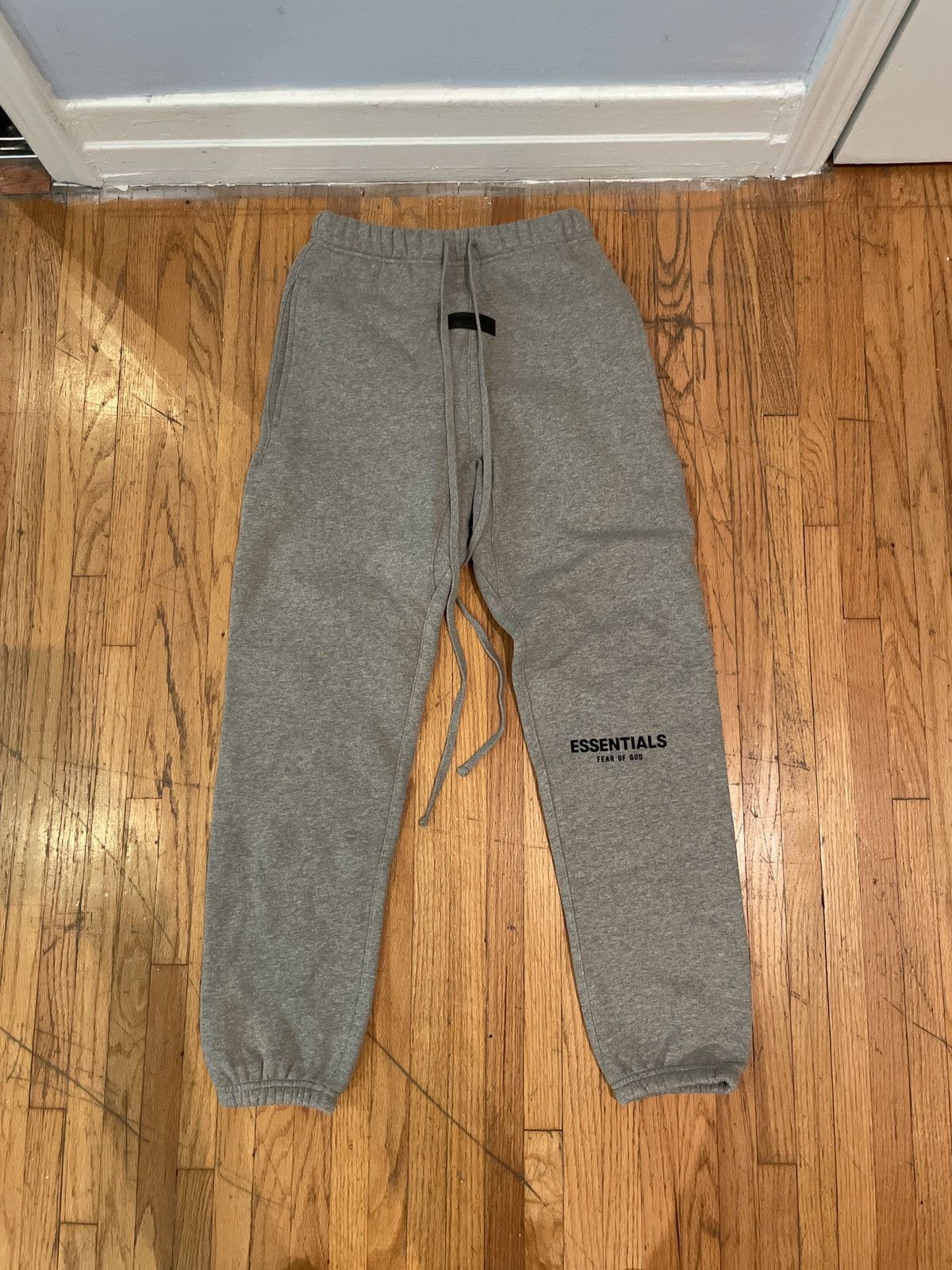 ESSENTIALS FOG GREY DRAWSTRING SWEATPANTS