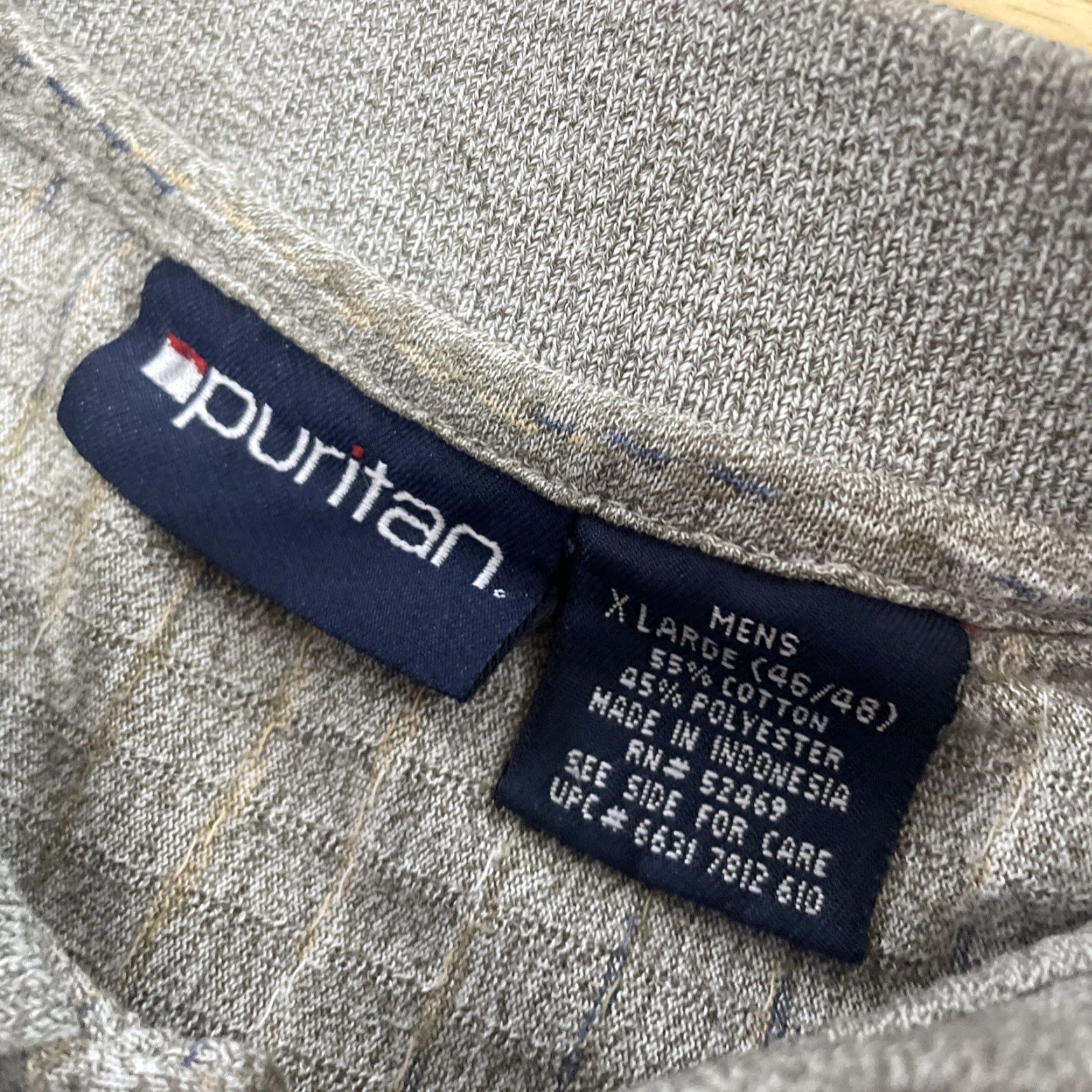 Vintage VINTAGE Puritan Polo Shirt Knit Textured Y2k Cotton Short Sleeve Button Brown Blue Yellow Spec 3D XL Mens Size US XL / EU 56 / 4 - 7 Thumbnail
