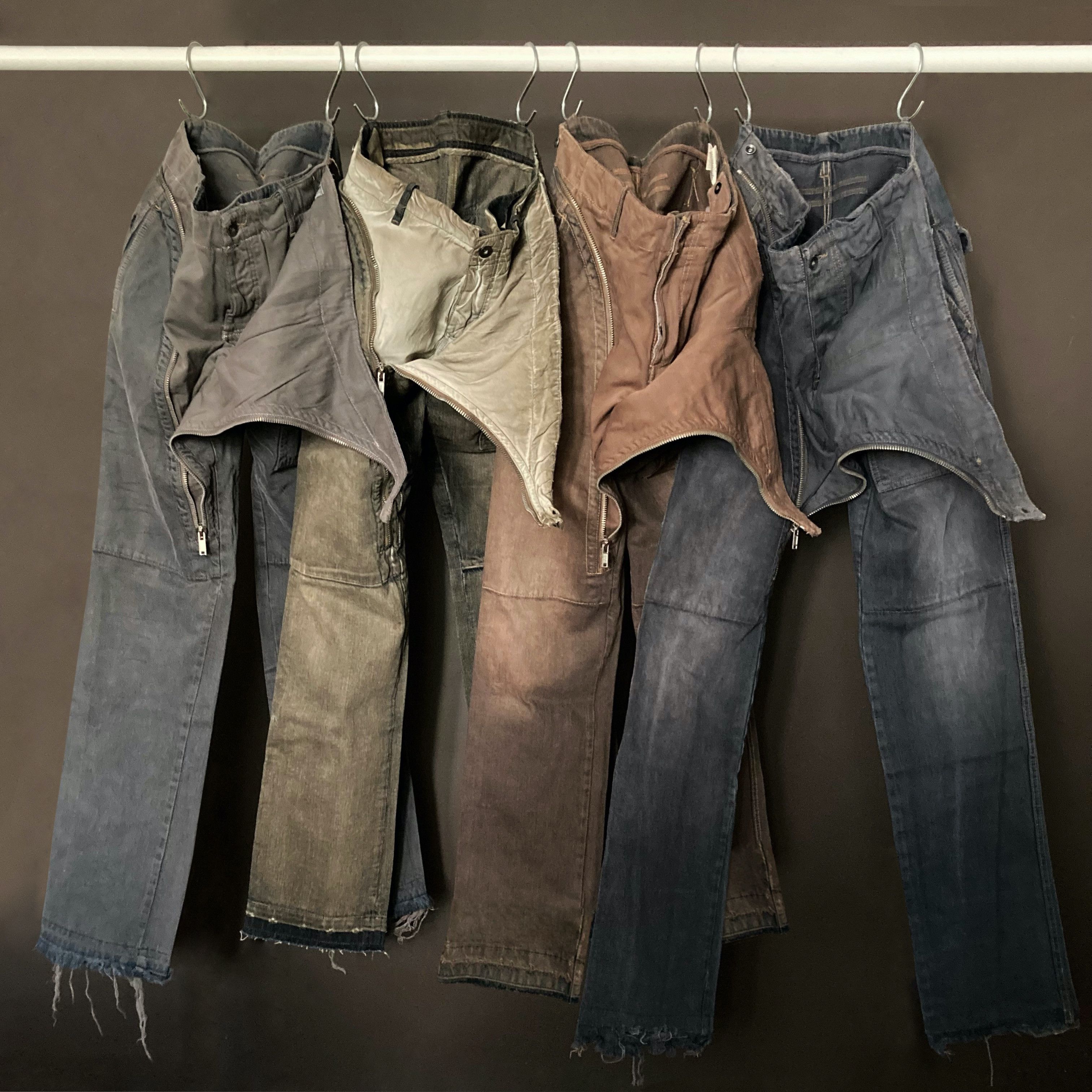 Rick Owens Drkshdw OG Aircut (Double Layered) Jeans Size US 31 - 5 Thumbnail