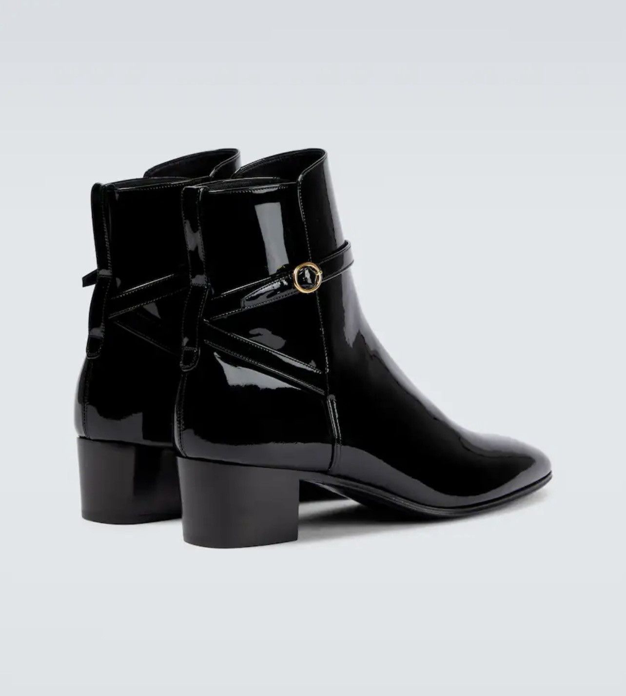 Saint Laurent Paris Saint Laurent Jodhpur patent leather ankle boots Size US 11 / EU 44 - 3 Thumbnail