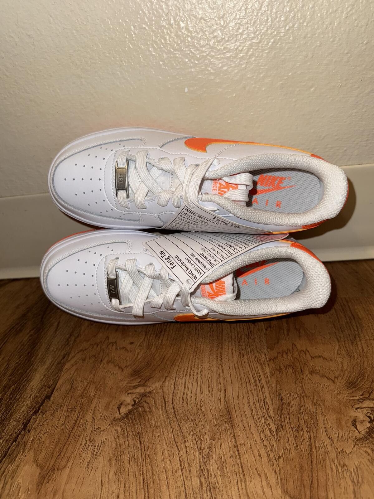 Nike Nike Air Force 1 Low White Bright Safety Orange (GS) Sample Size US 5 / EU 37 - 5 Thumbnail