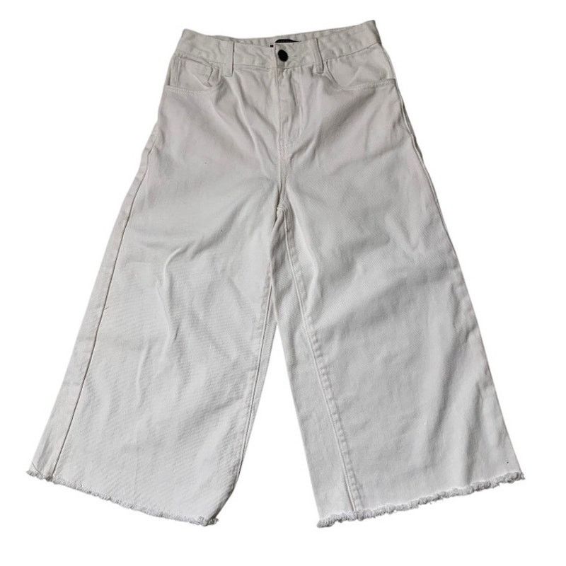 Forever 21 Forever 21 Women's Size 25 Capri Jeans White Denim Hi-Rise Size 26" / US 2 / IT 38 - 1 Thumbnail