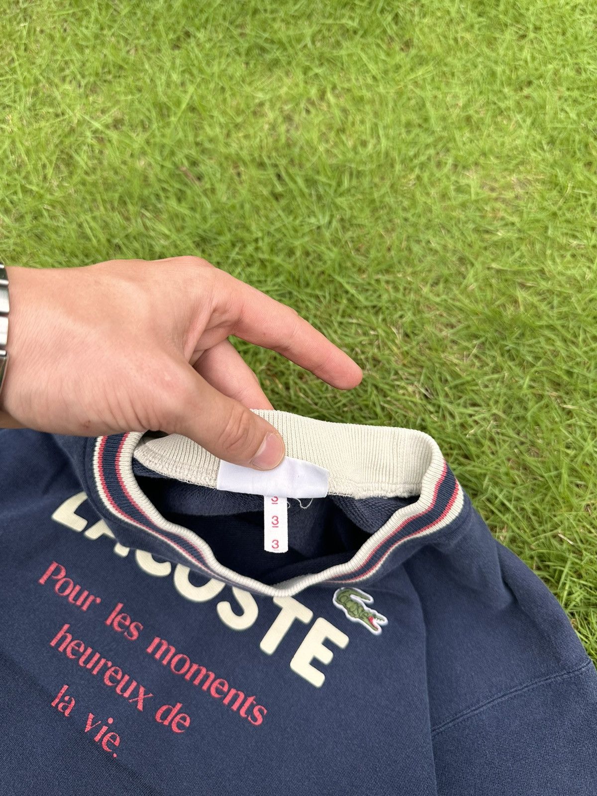 Lacoste × Vintage RARE LACOSTE VINTAGE BIG LOGO STREETWEAR SWEATSHIRT Size US S / EU 44-46 / 1 - 7 Thumbnail