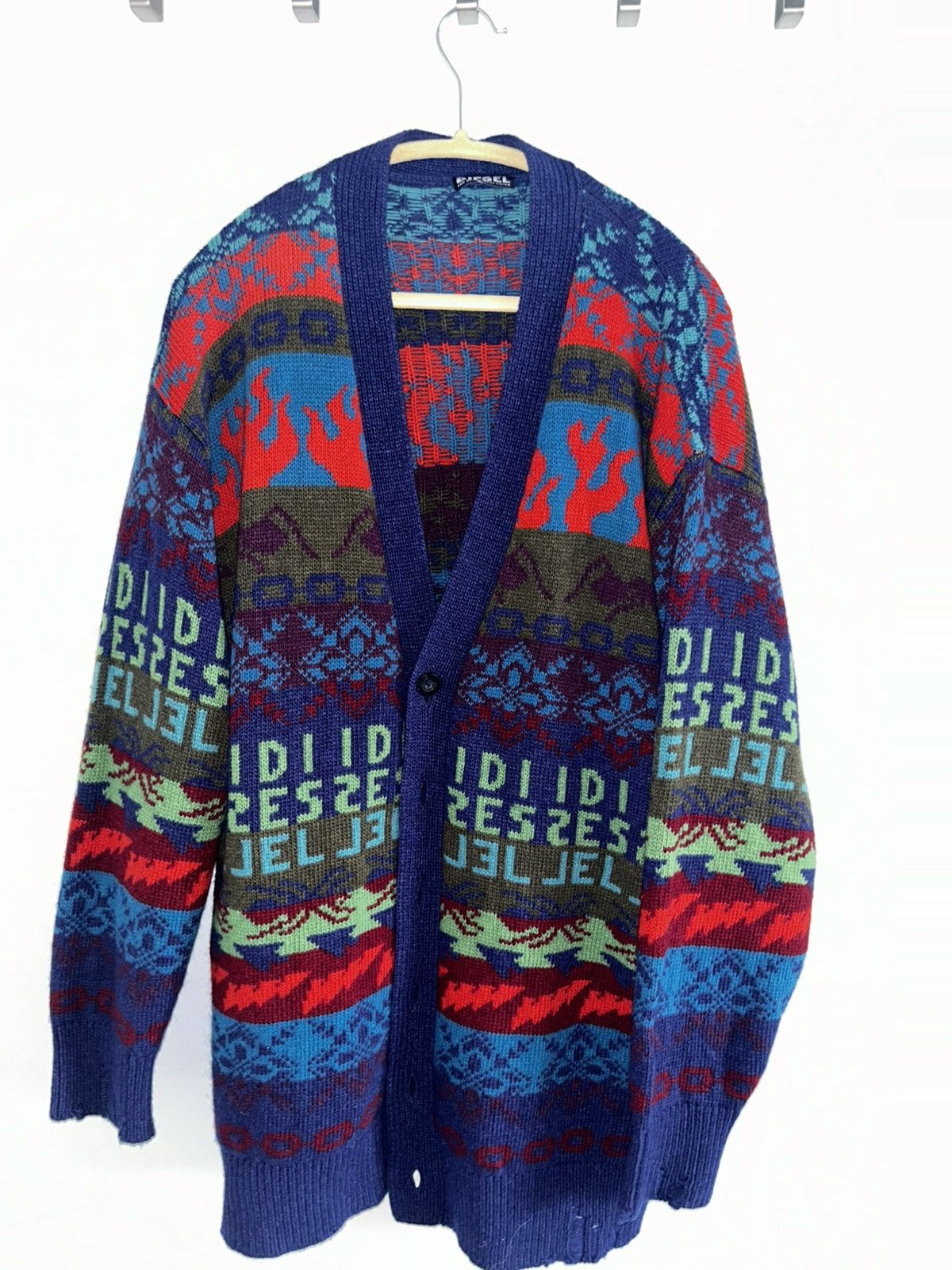 Diesel Diesel Multicolor K-Henderson Cardigan Size US S / EU 44-46 / 1 - 1 Thumbnail