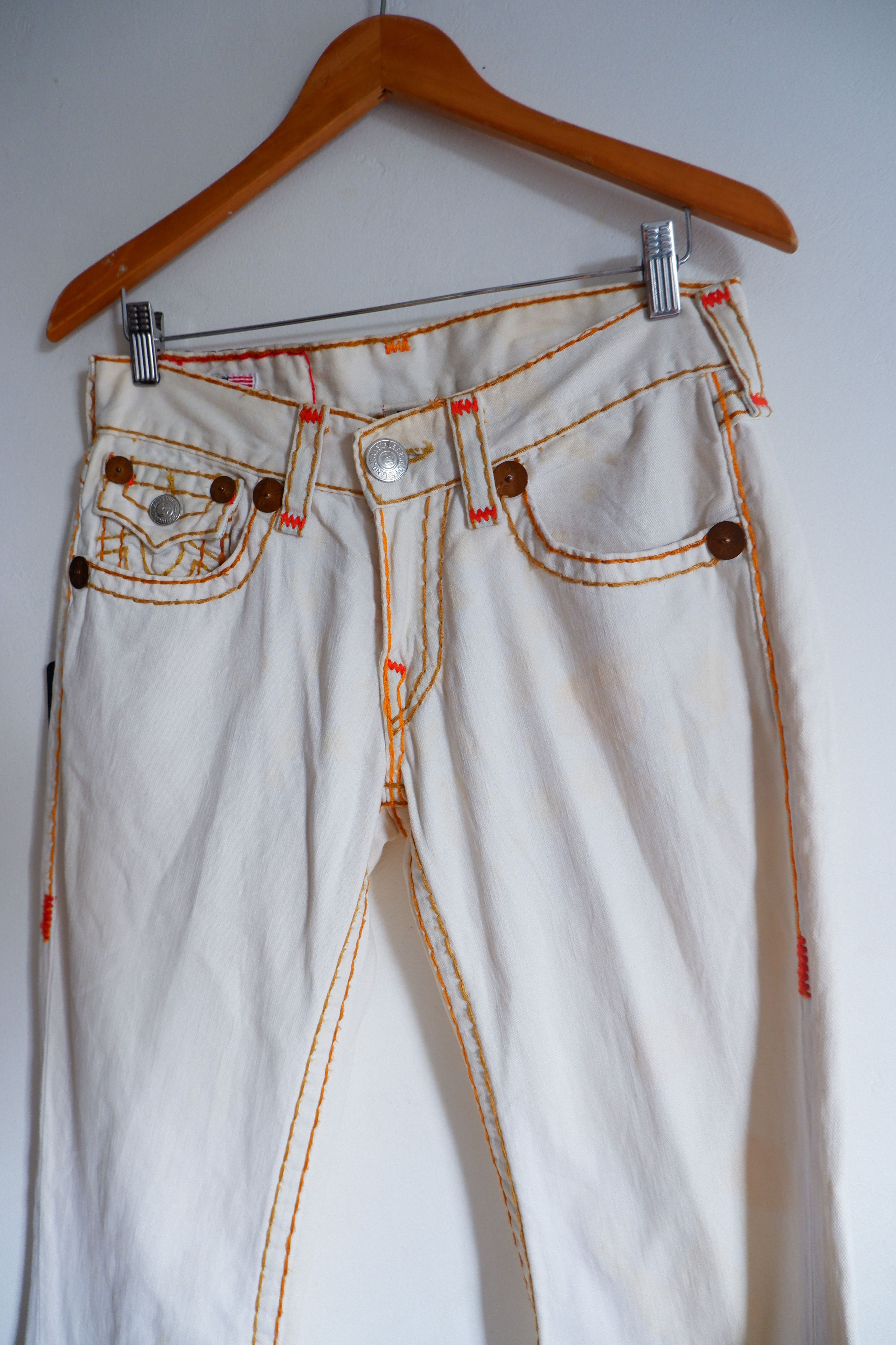 True Religion Vintage True Religion Contrast Stitch Flare Jeans Size US 30 / EU 46 - 3 Thumbnail