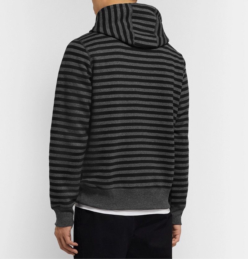 Noah Noah Cross Logo Print Striped Fleece Cotton Hoodie Size US S / EU 44-46 / 1 - 14 Thumbnail