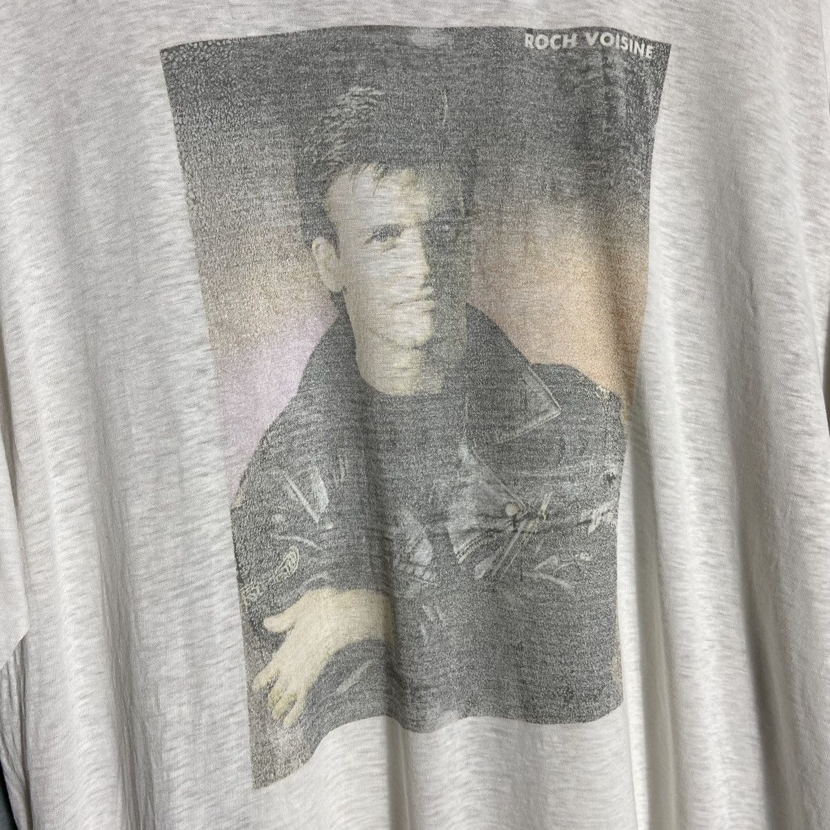 Band Tees × Vintage Vintage 90s Roch Voisine Distressed T-Shirt Size US XL / EU 56 / 4 - 2 Thumbnail