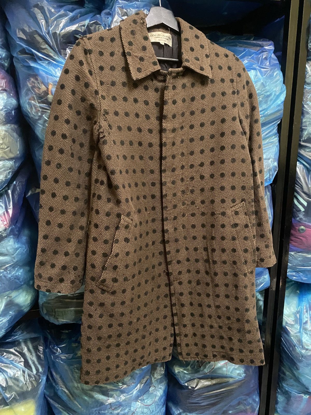 Comme des Garcons Robe de Chambre COMME des GARÇONS Polka Dot Long Coat Size S / US 4 / IT 40 - 5 Thumbnail