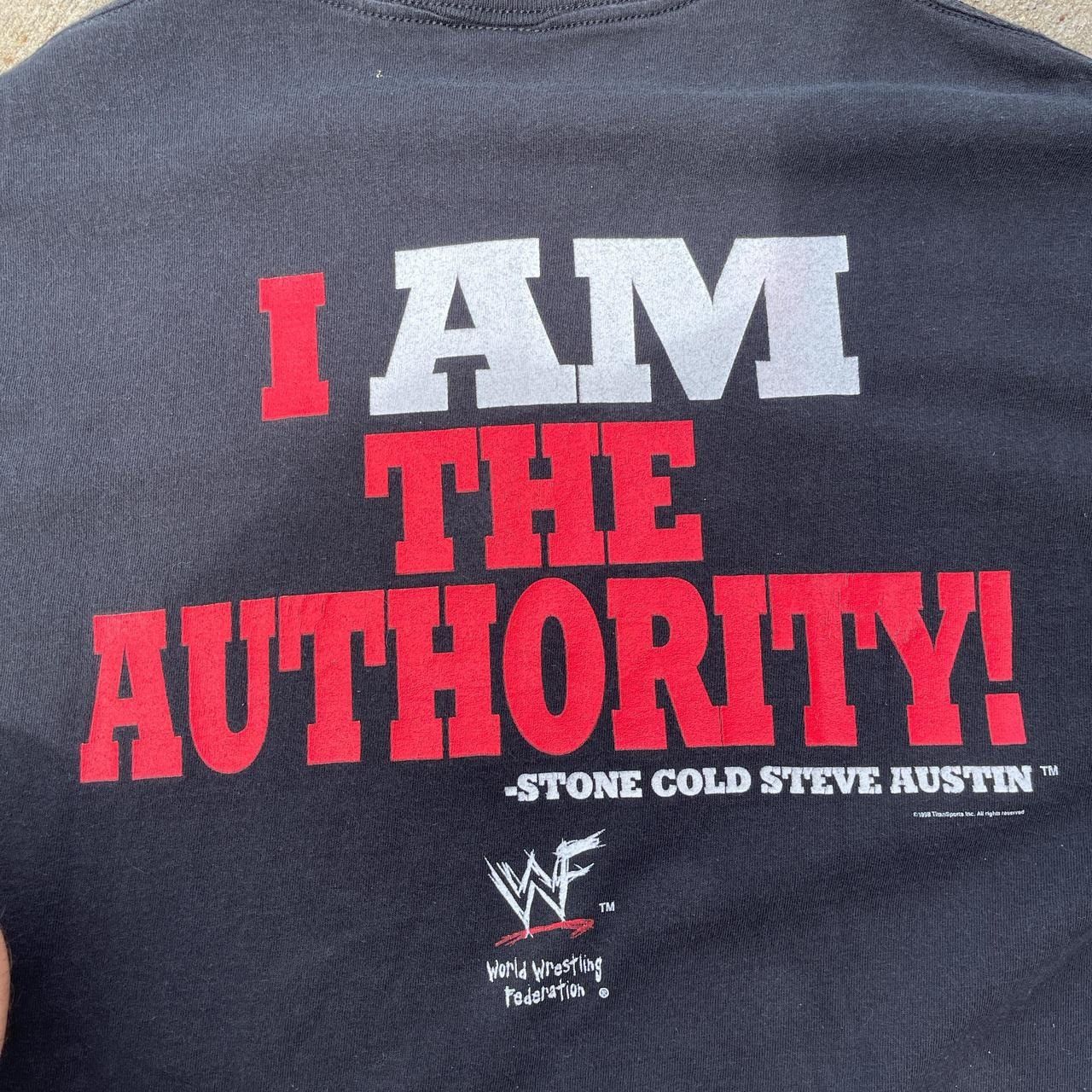 Vintage × WWF Vintage stone cold I am authority WWF tee Size US L / EU 52-54 / 3 - 6 Thumbnail