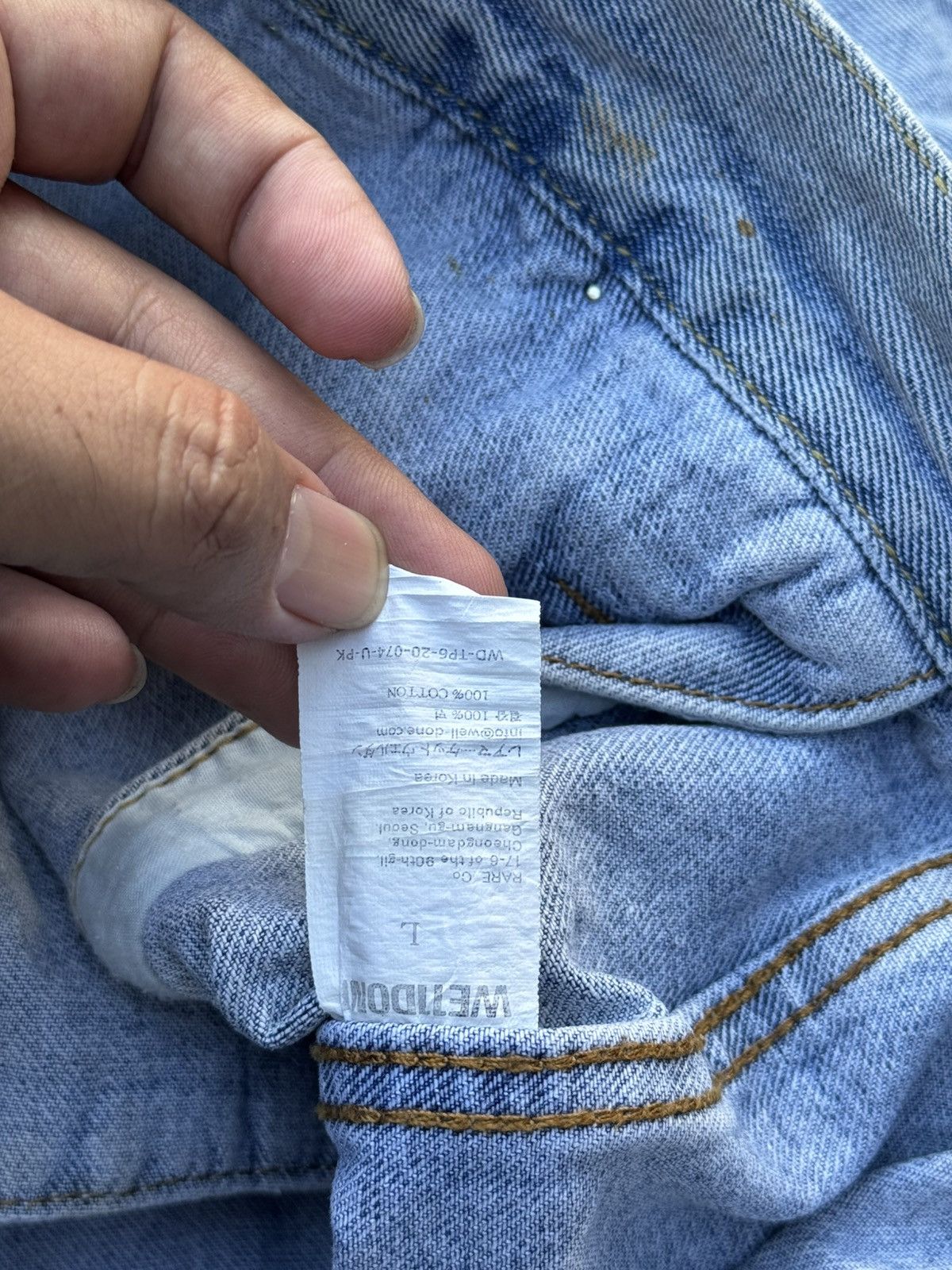 WE11DONE WE11DONE PEARL DENIM JACKET Size US L / EU 52-54 / 3 - 7 Thumbnail