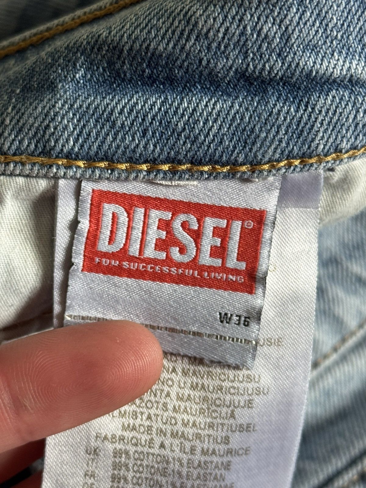 Diesel Diesel 36/32 2019 D-Strukt denim pants jeans trousers 👖 Size US 36 / EU 52 - 10 Thumbnail