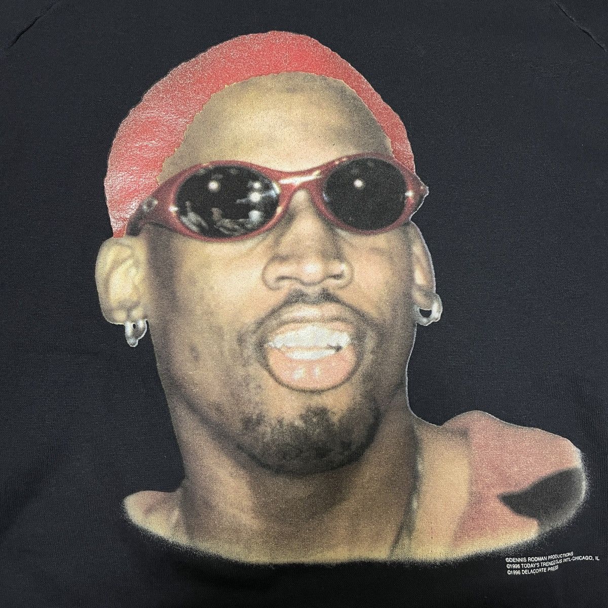 Vintage 90s CalCru Dennis Rodman sweatshirts (deadstock) Size US L / EU 52-54 / 3 - 5 Thumbnail