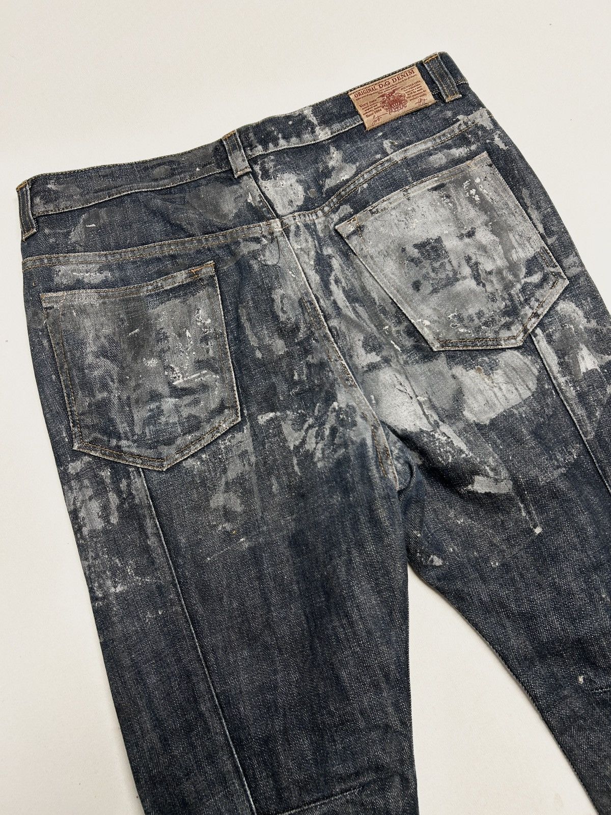 Dolce & Gabbana 2000s Indigo Waxed Denim Jeans Size US 32 / EU 48 - 4 Thumbnail
