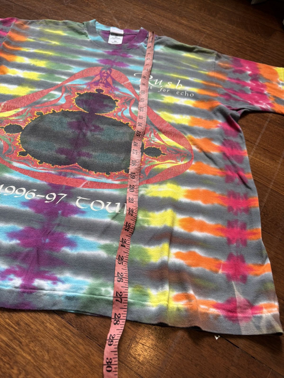 Band Tees VINTAGE 1990s RUSH TEST FOR ECHO 1996-97 TOUR TIE DYE SHIRT Size US XL / EU 56 / 4 - 3 Thumbnail
